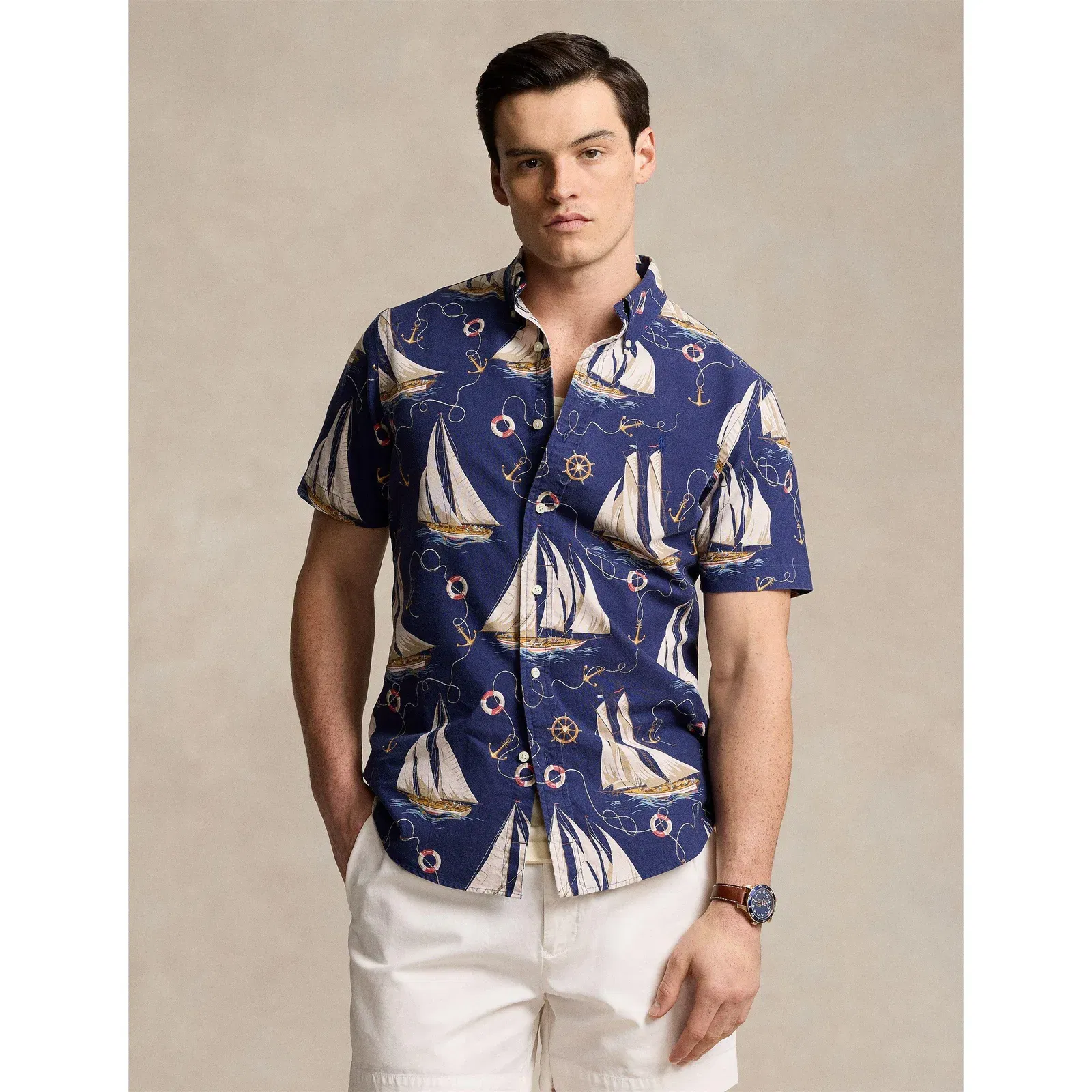 Classic Fit Nautical Oxford Shirt