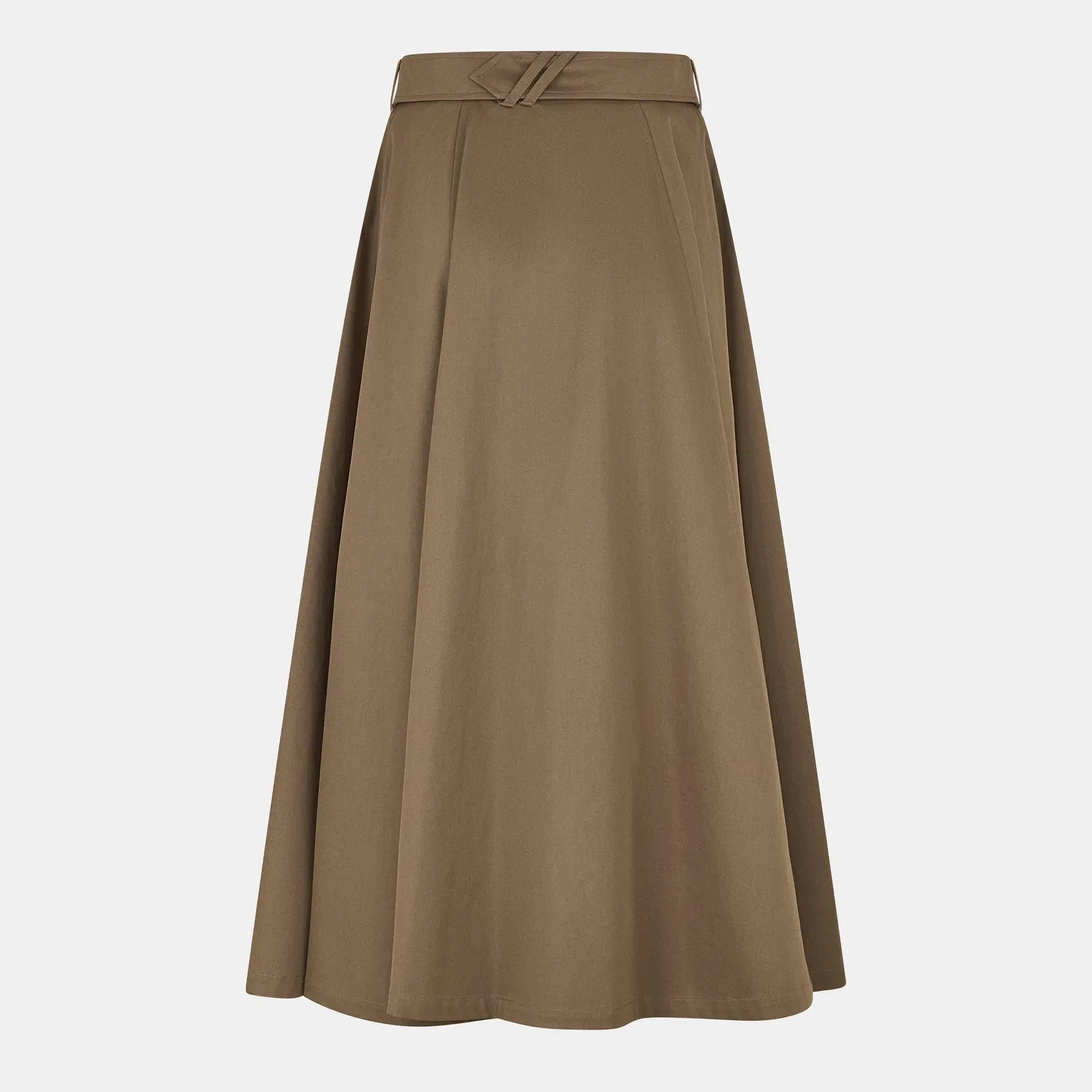 Brenda High Waisted Flared Skirt