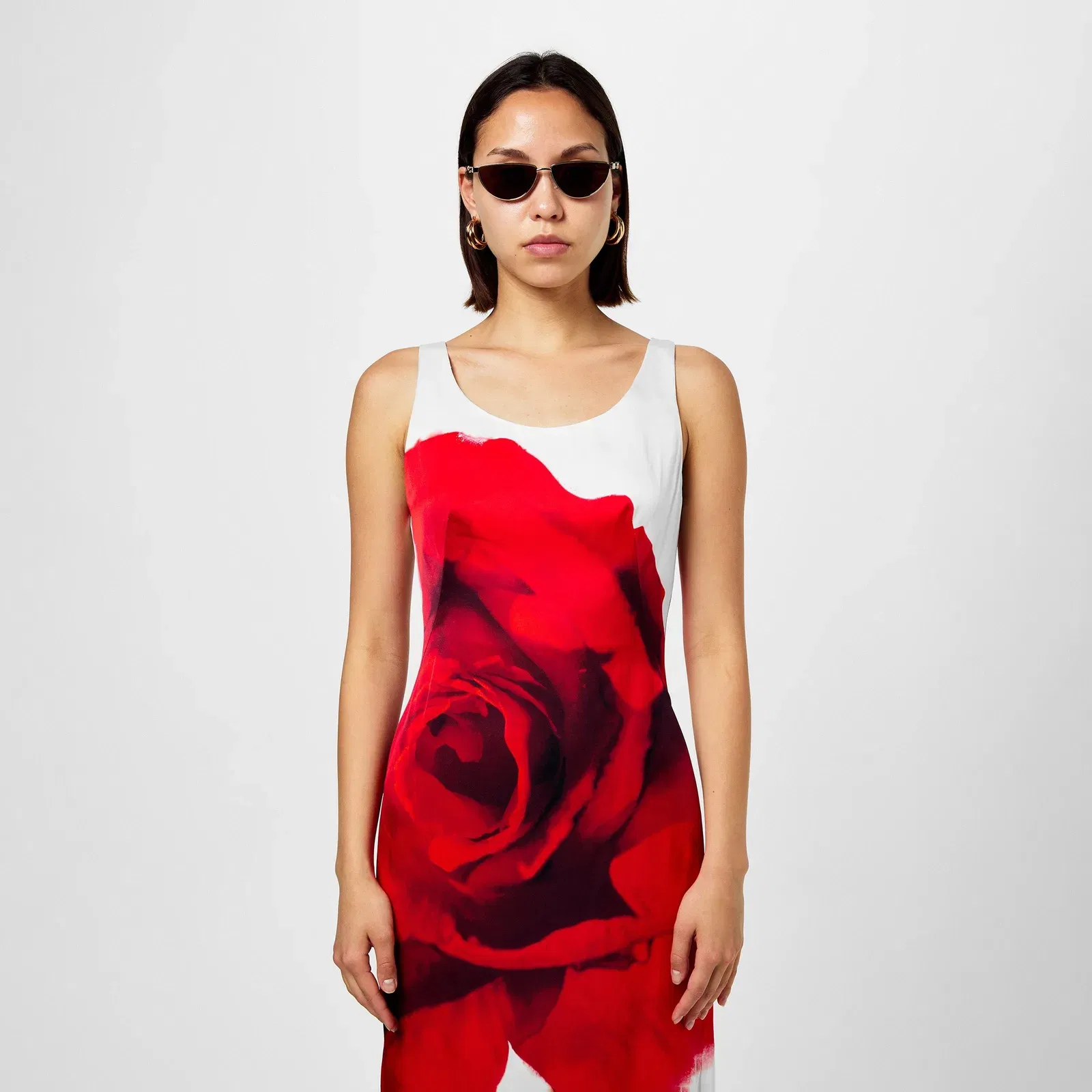 Bleeding Rose Pencil Dress