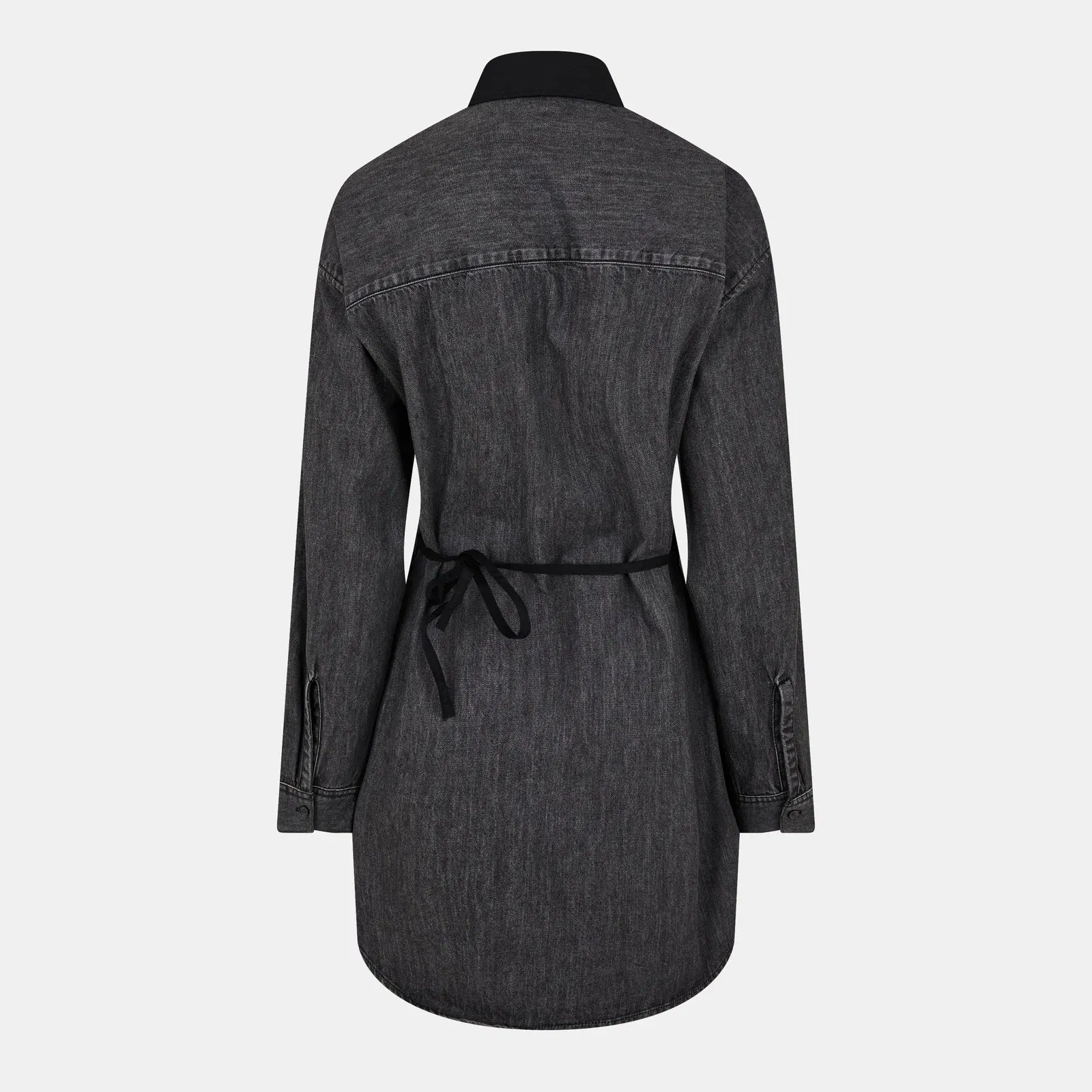 Structured Button-Down Shirt Dress
