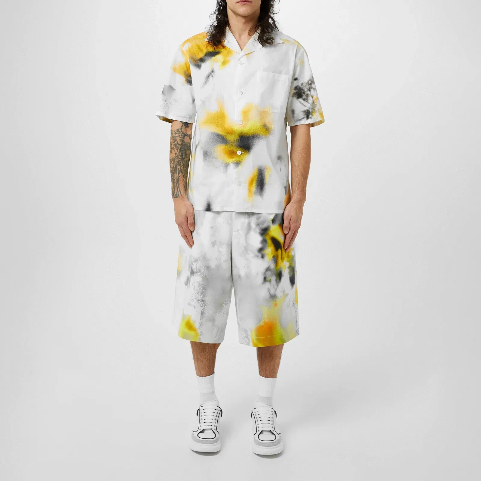 Obscured Flower Vacation Shirt