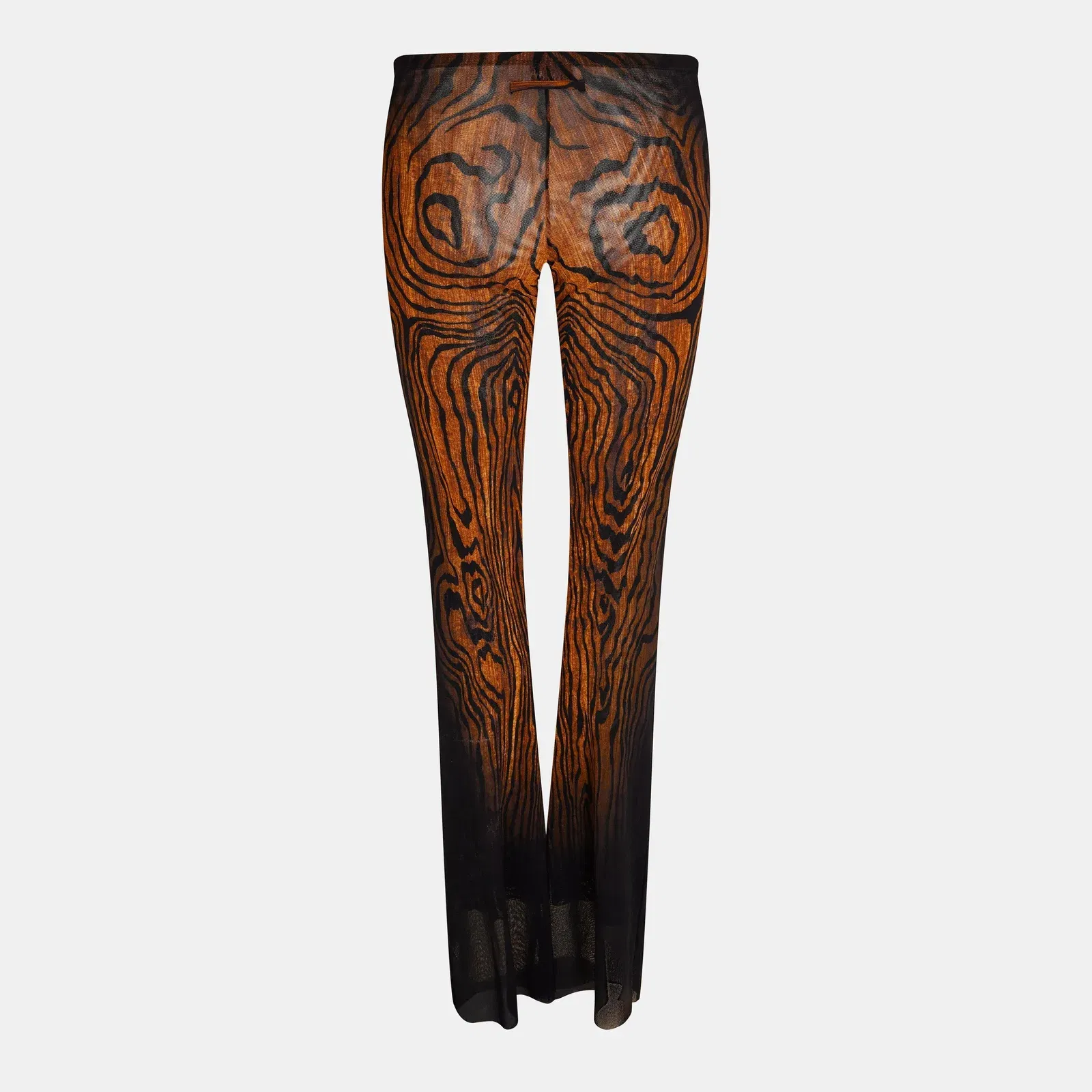 High Waisted Stretch Flared Trousers
