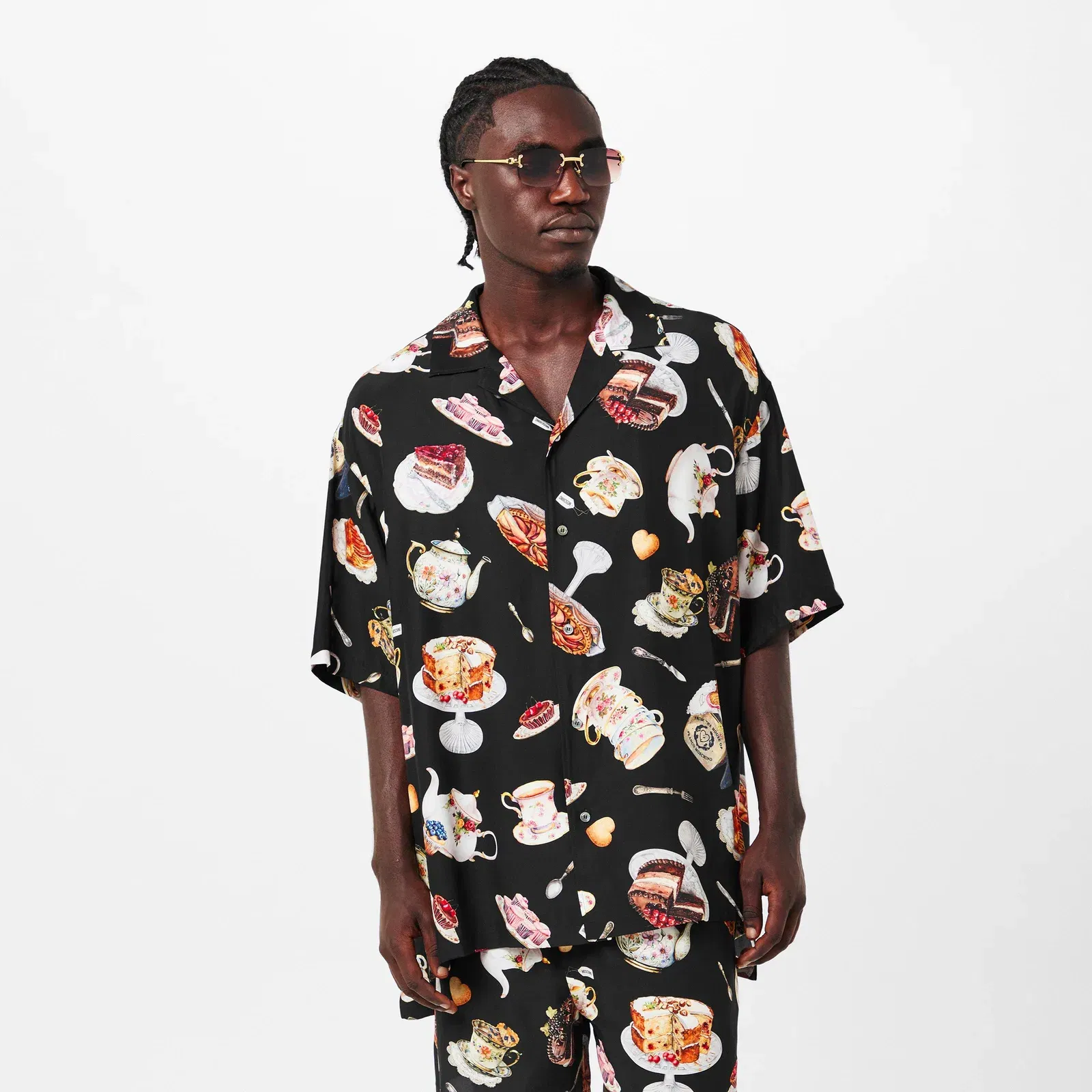 Short Sleeve Patterned Relaxed Fit Shirt