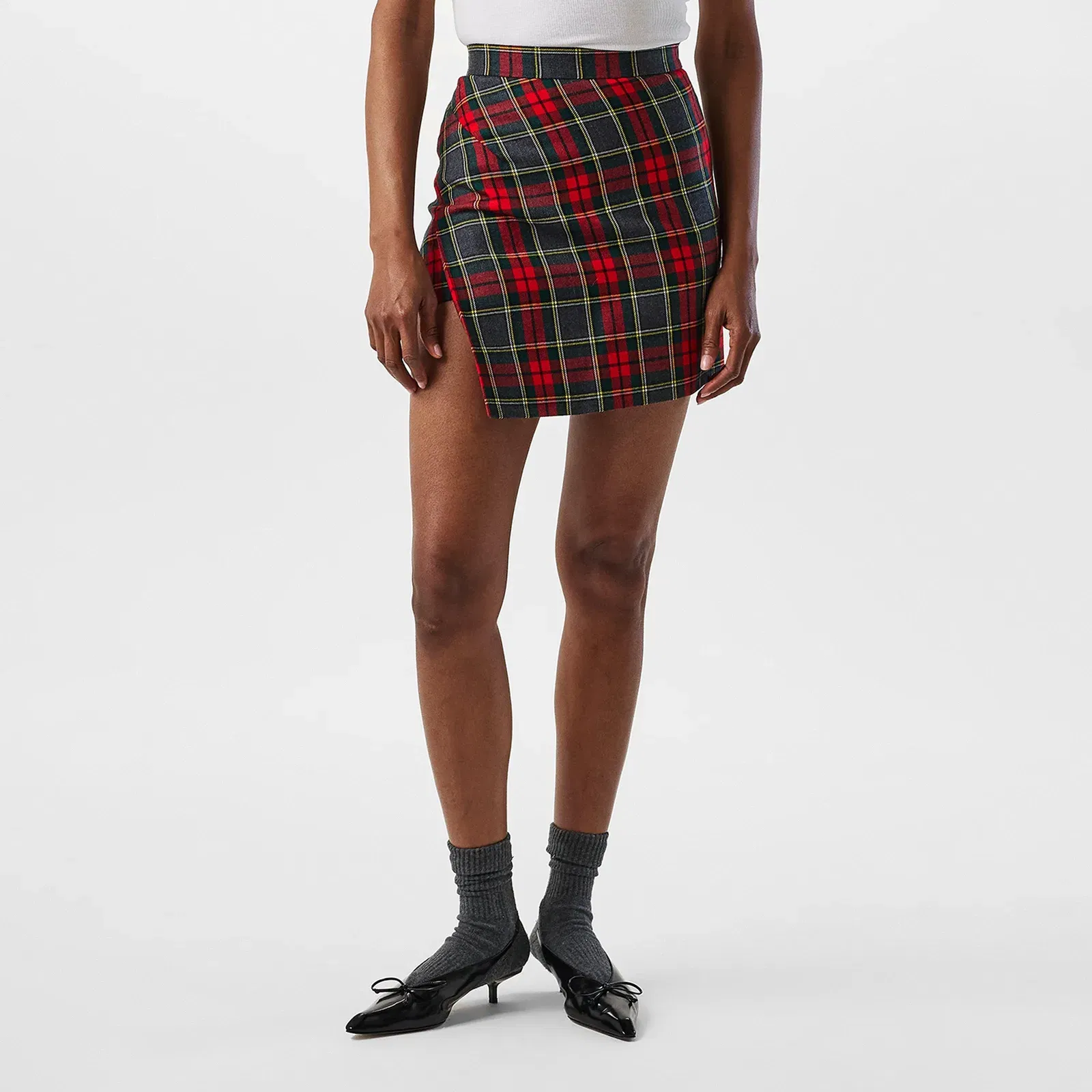 Viv Tartan Mini Skirt