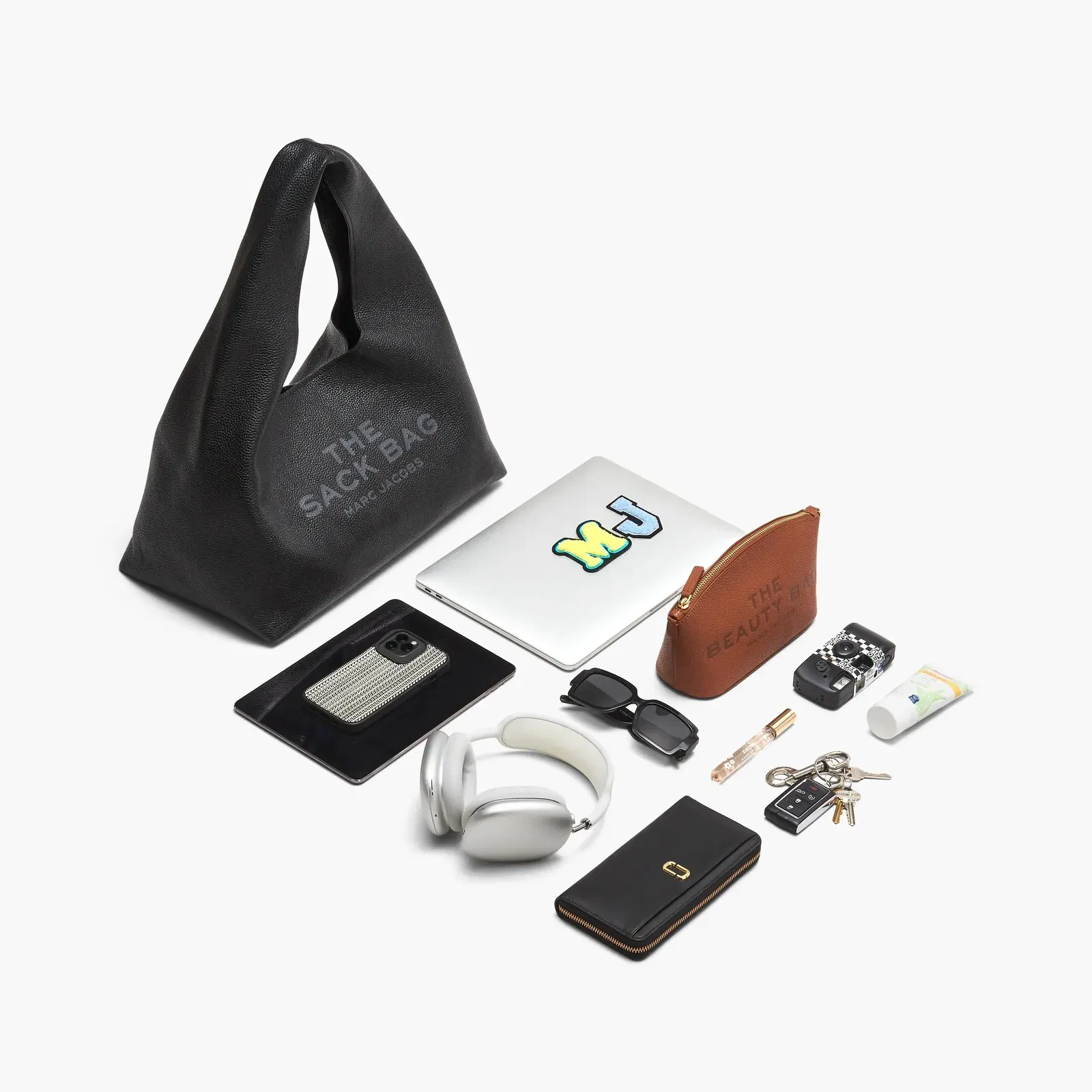 The Bow Denim Sack Bag