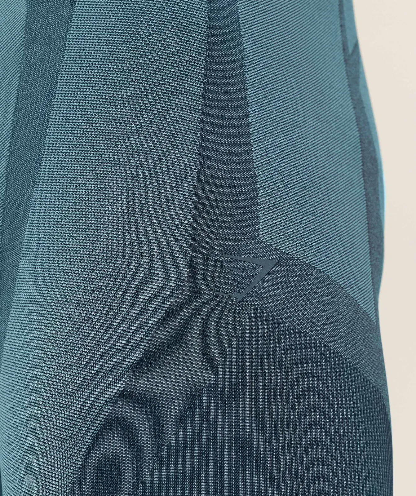 Gymshark Seamless Running Half Tight - Stealth Blue / Storm Blue
