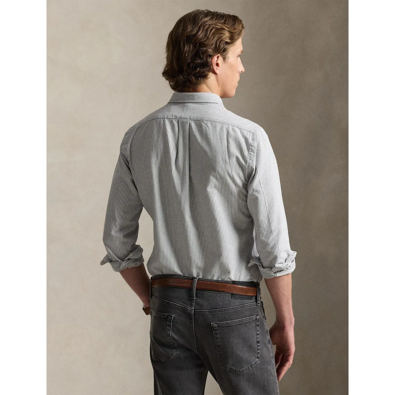 Slim Fit Striped Oxford Shirt