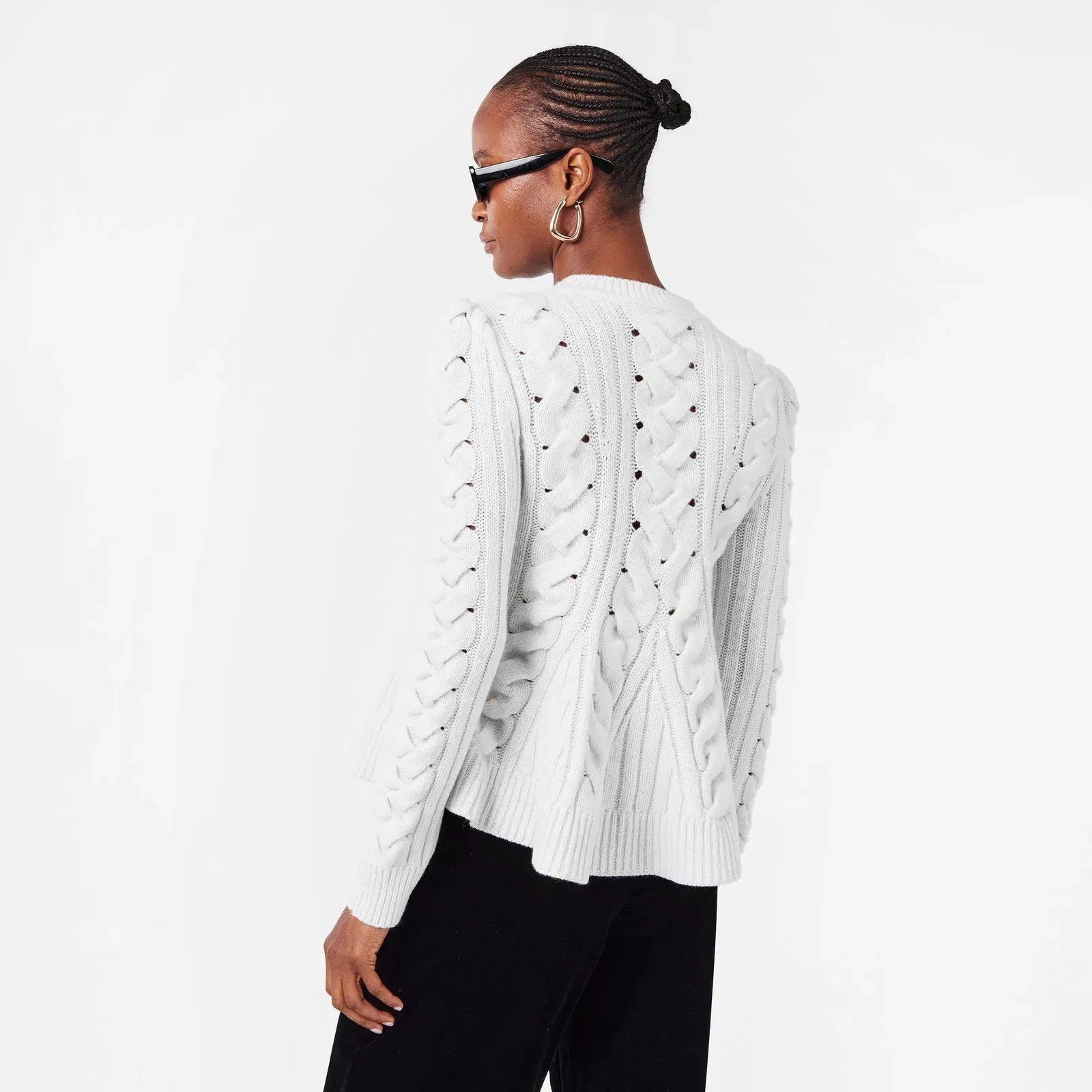 Alex Cable Knit Crew Neck Jumper