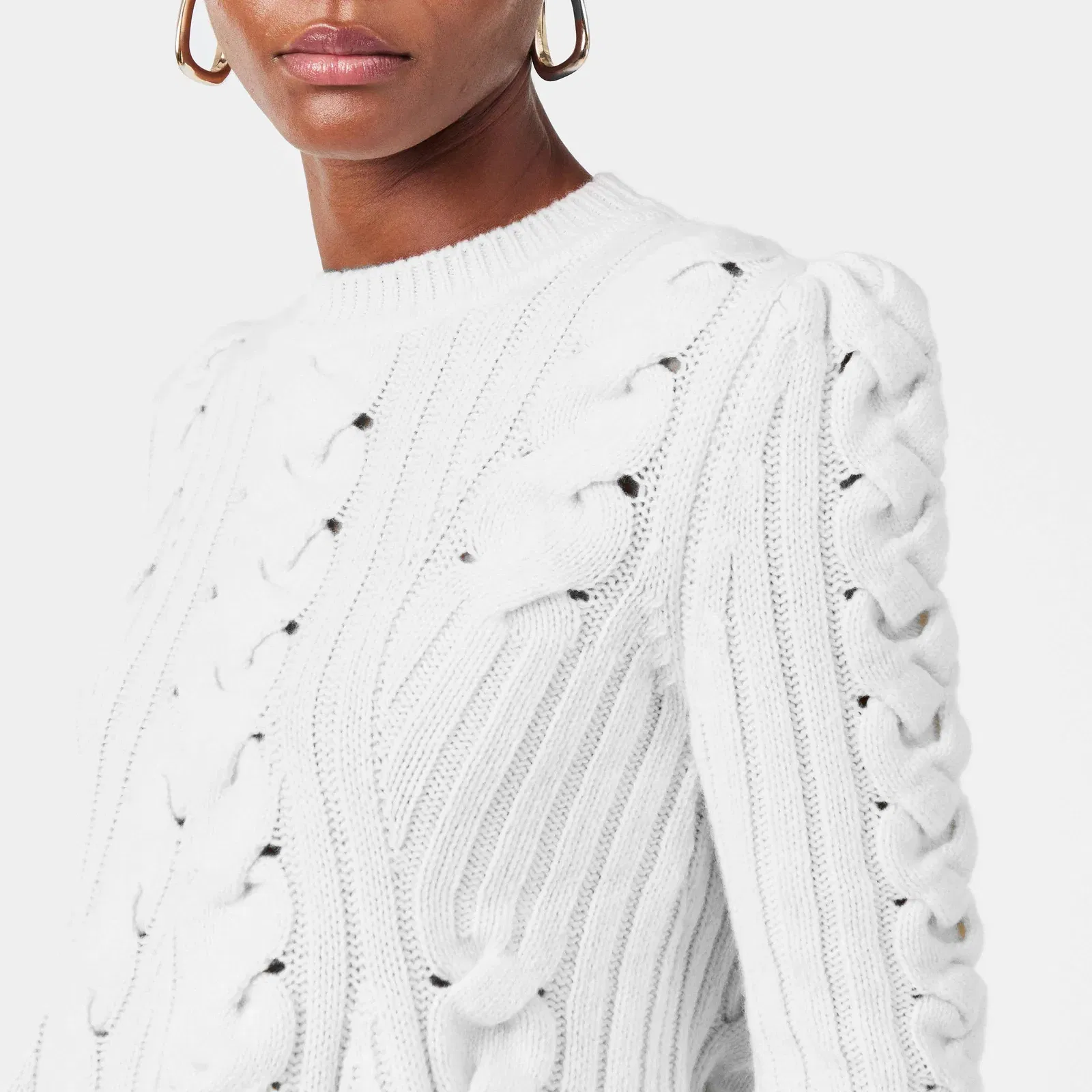 Alex Cable Knit Crew Neck Jumper