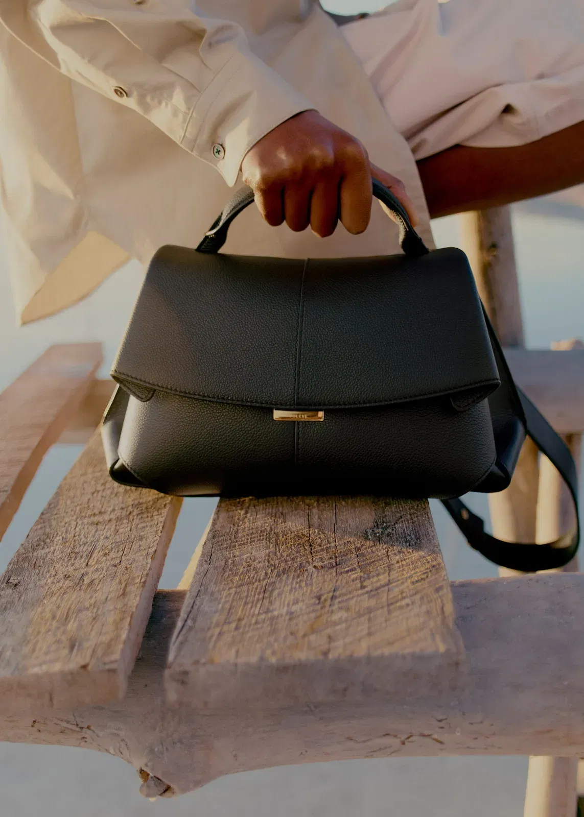 Polene Mokki Textured Black
