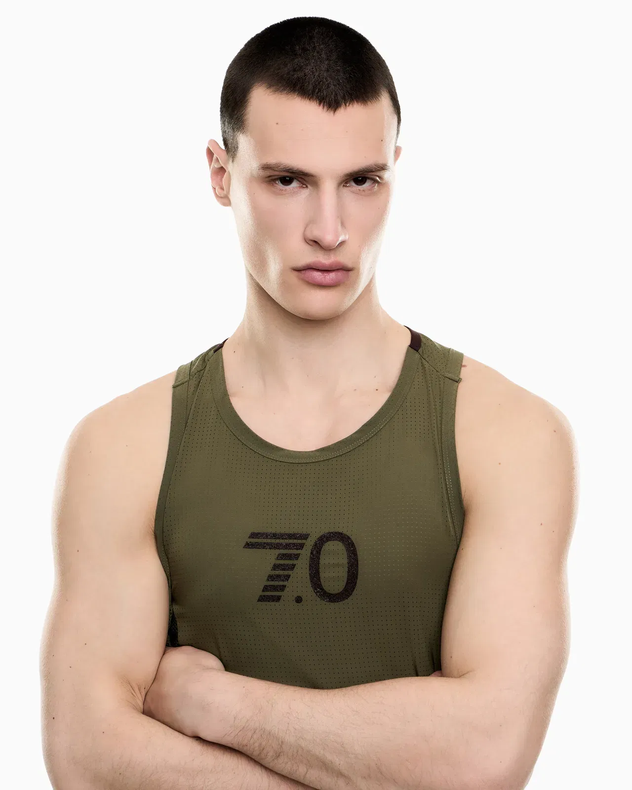 EA7 7.0 SHOW tank top in stretch technical fabric