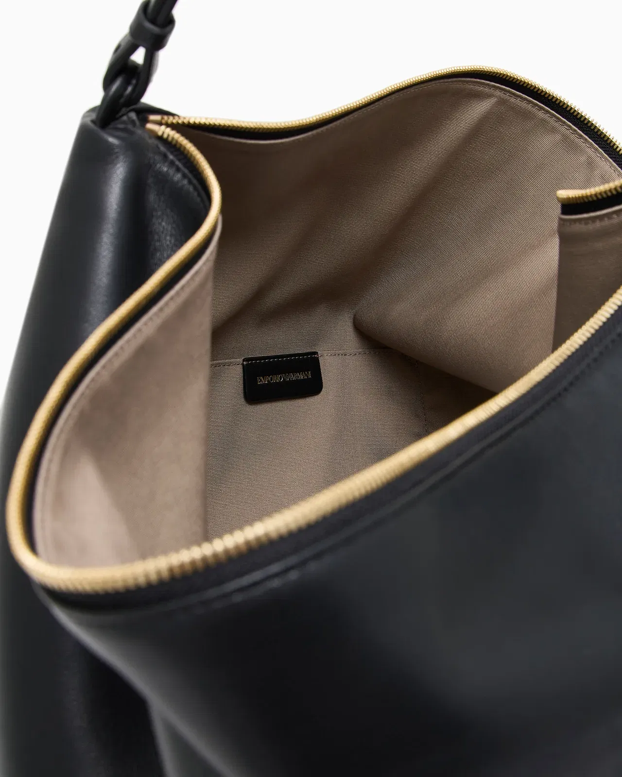 Emporio Armani Leather oversized hobo bag