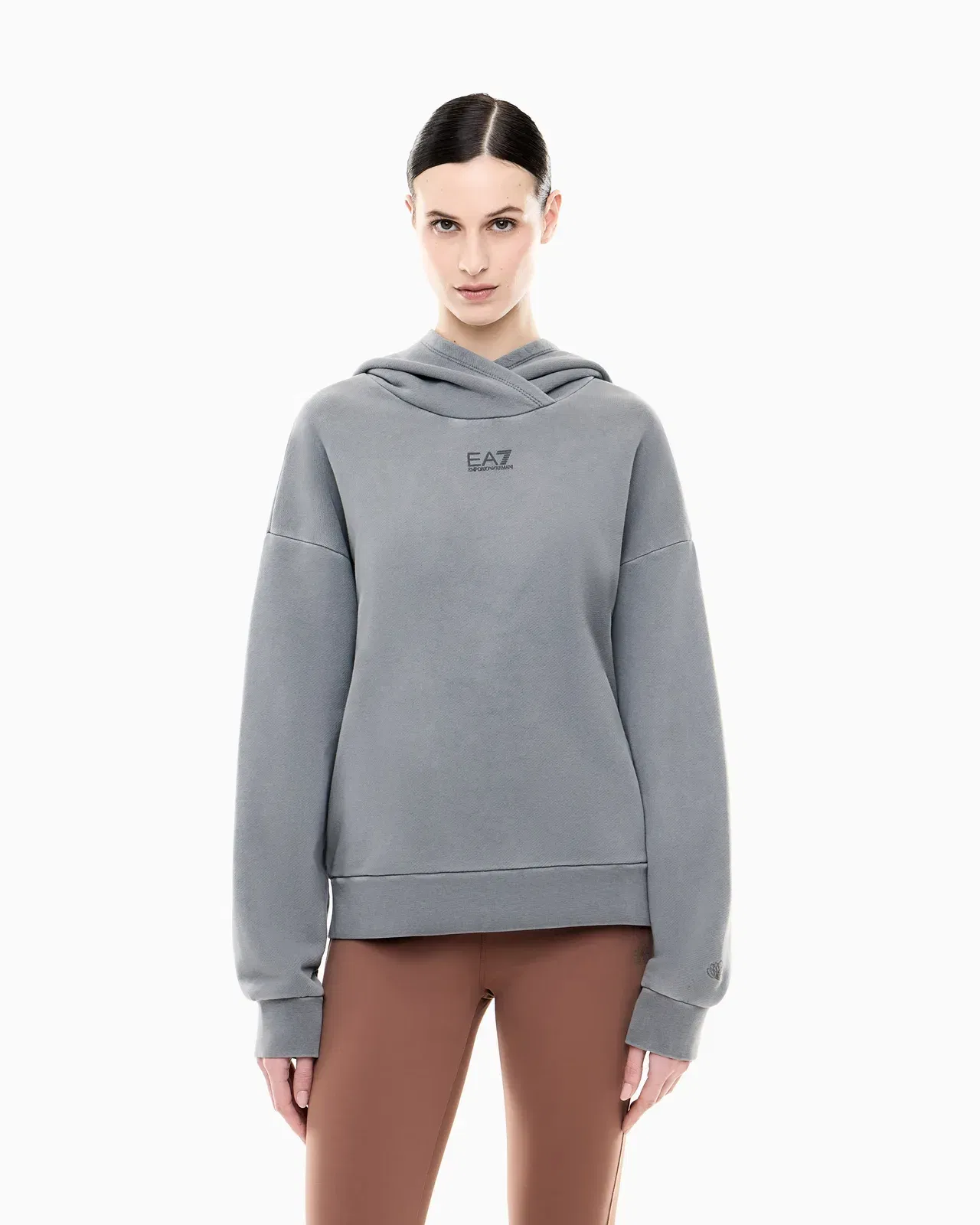 EA7 Fullness Vigor7 cotton sweatshirt with hood