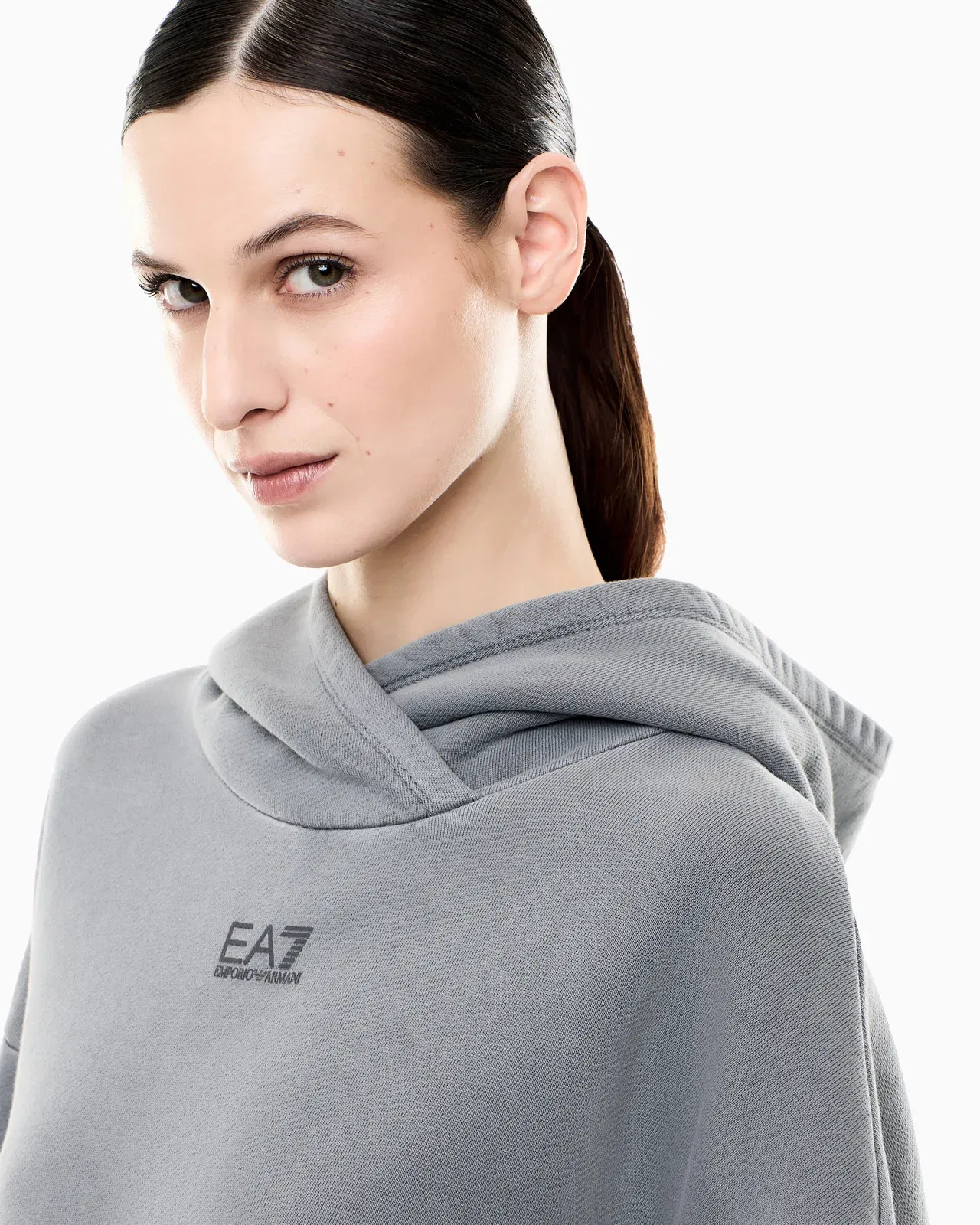EA7 Fullness Vigor7 cotton sweatshirt with hood