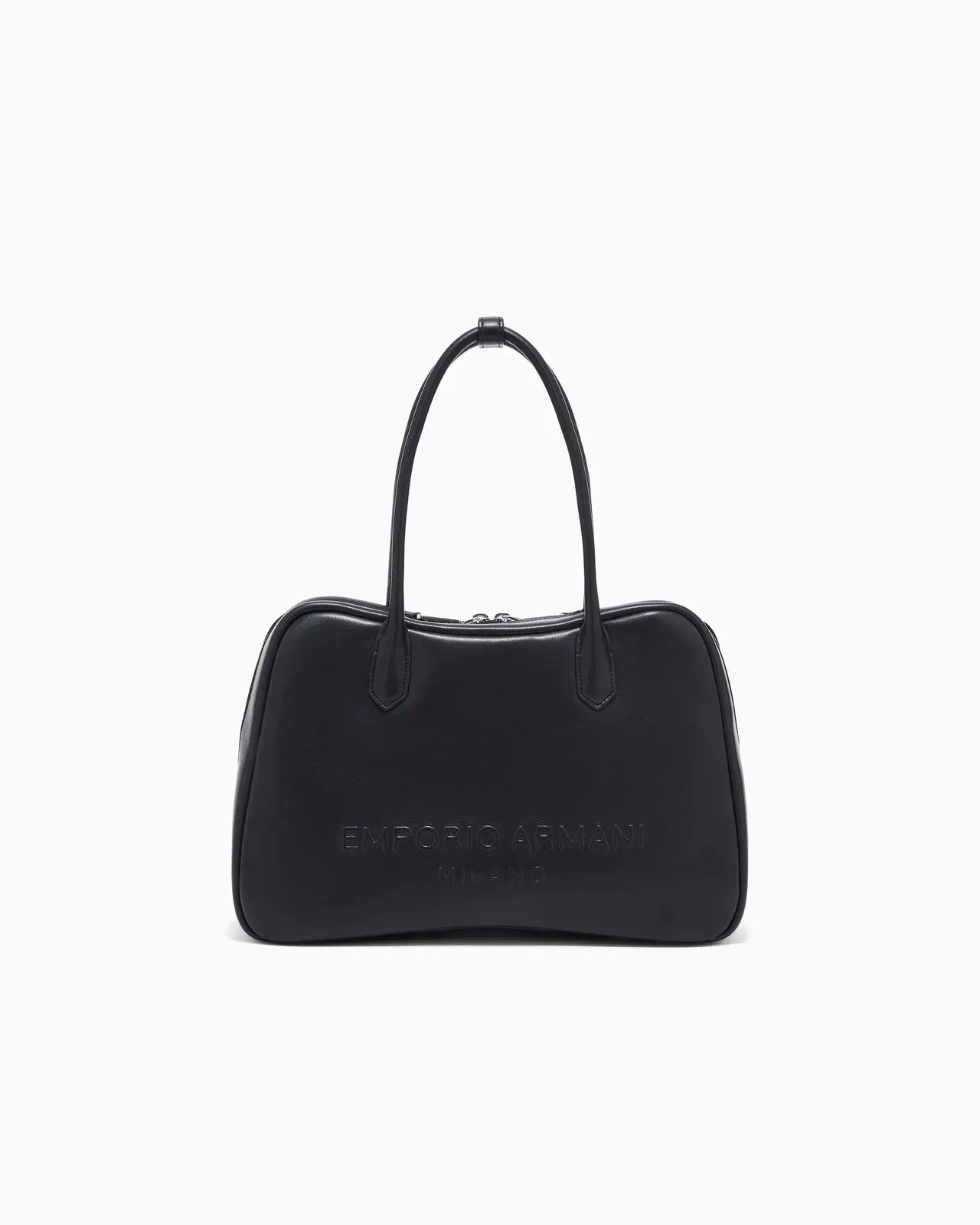 Emporio Armani Eagle Club capsule collection soft leather shoulder bag