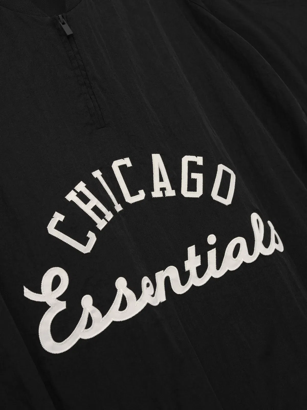 Essentials White Sox Half Zip Pullover Black