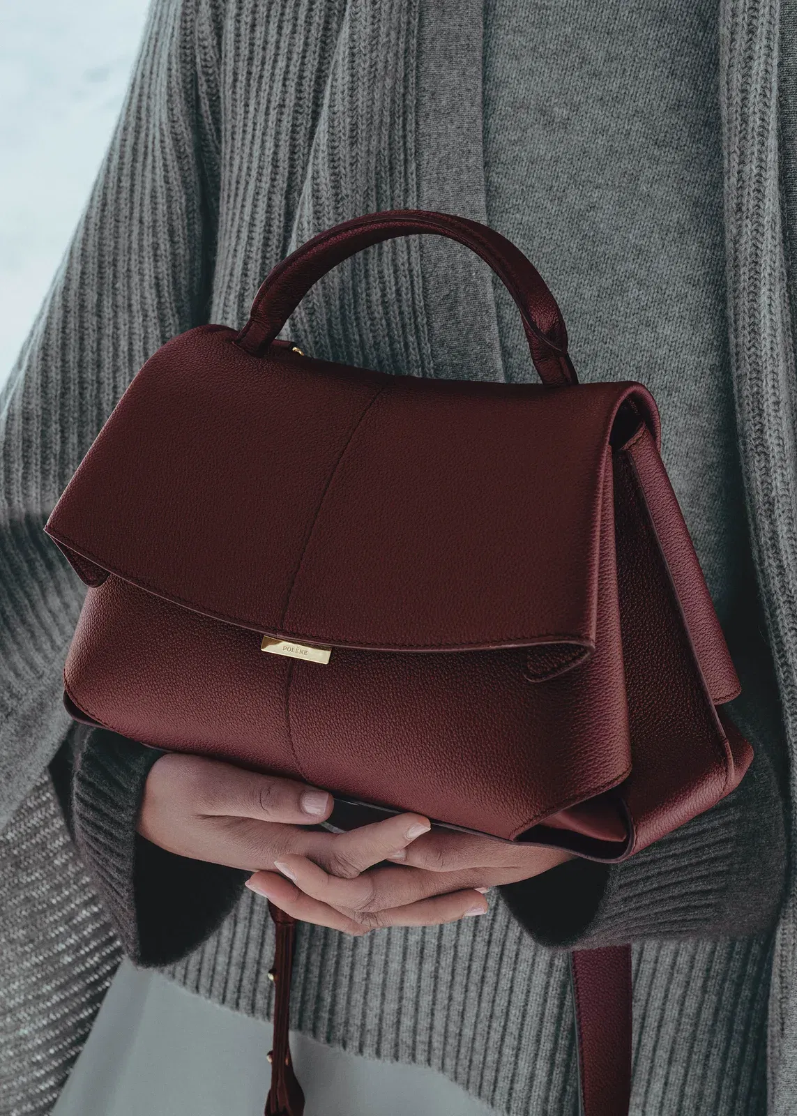Polene Mokki Textured Black Cherry