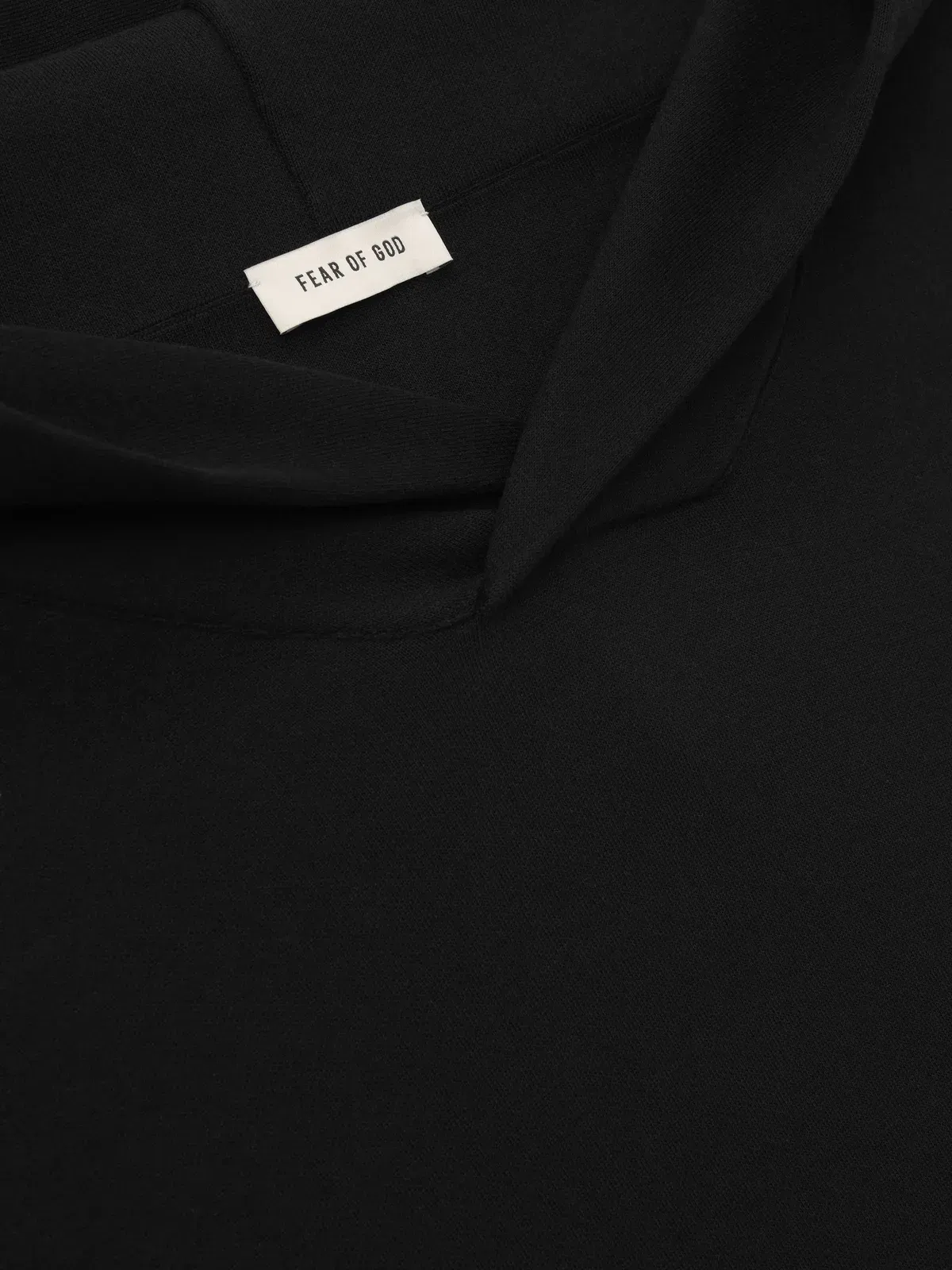 Essentials Double Knit Hoodie Black
