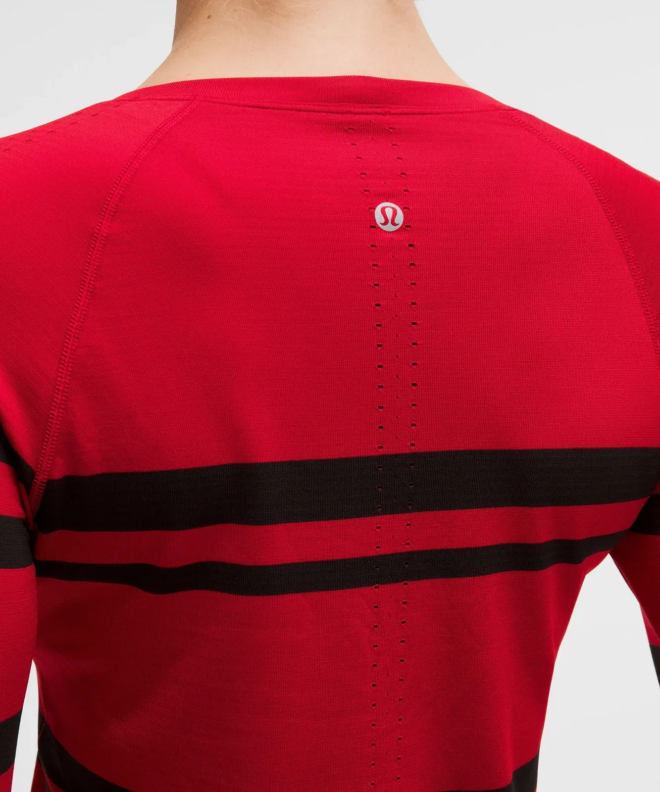 Lululemon Women's Swiftly Tech Long-Sleeve Shirt 2.0 Waist Length *Stripe