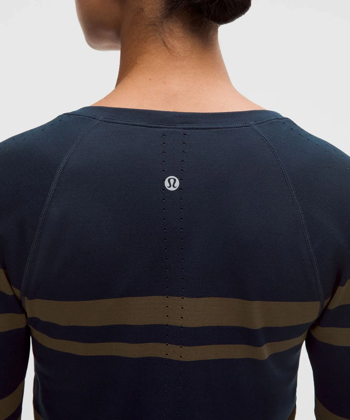 Lululemon Women's Swiftly Tech Long-Sleeve Shirt 2.0 Waist Length *Stripe