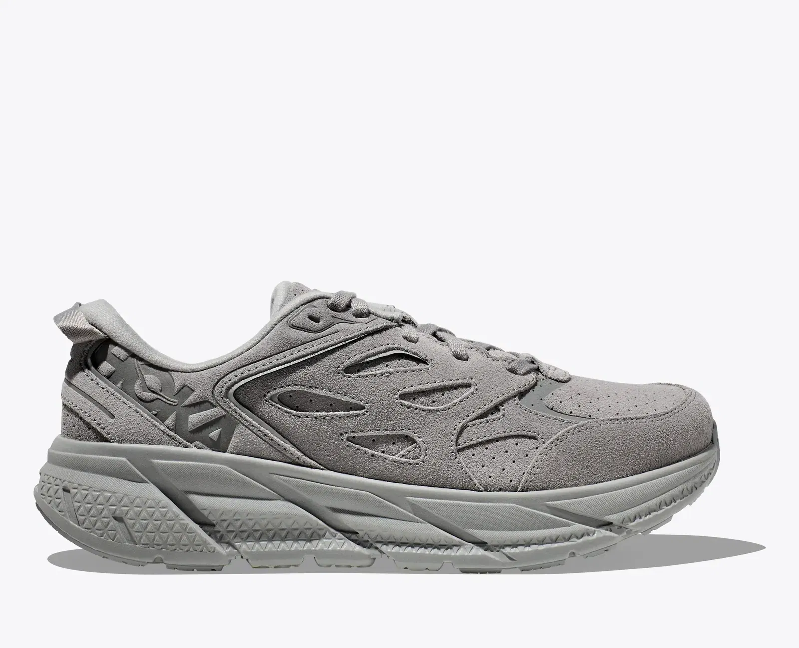 Hoka Clifton L Suede Limestone Limestone