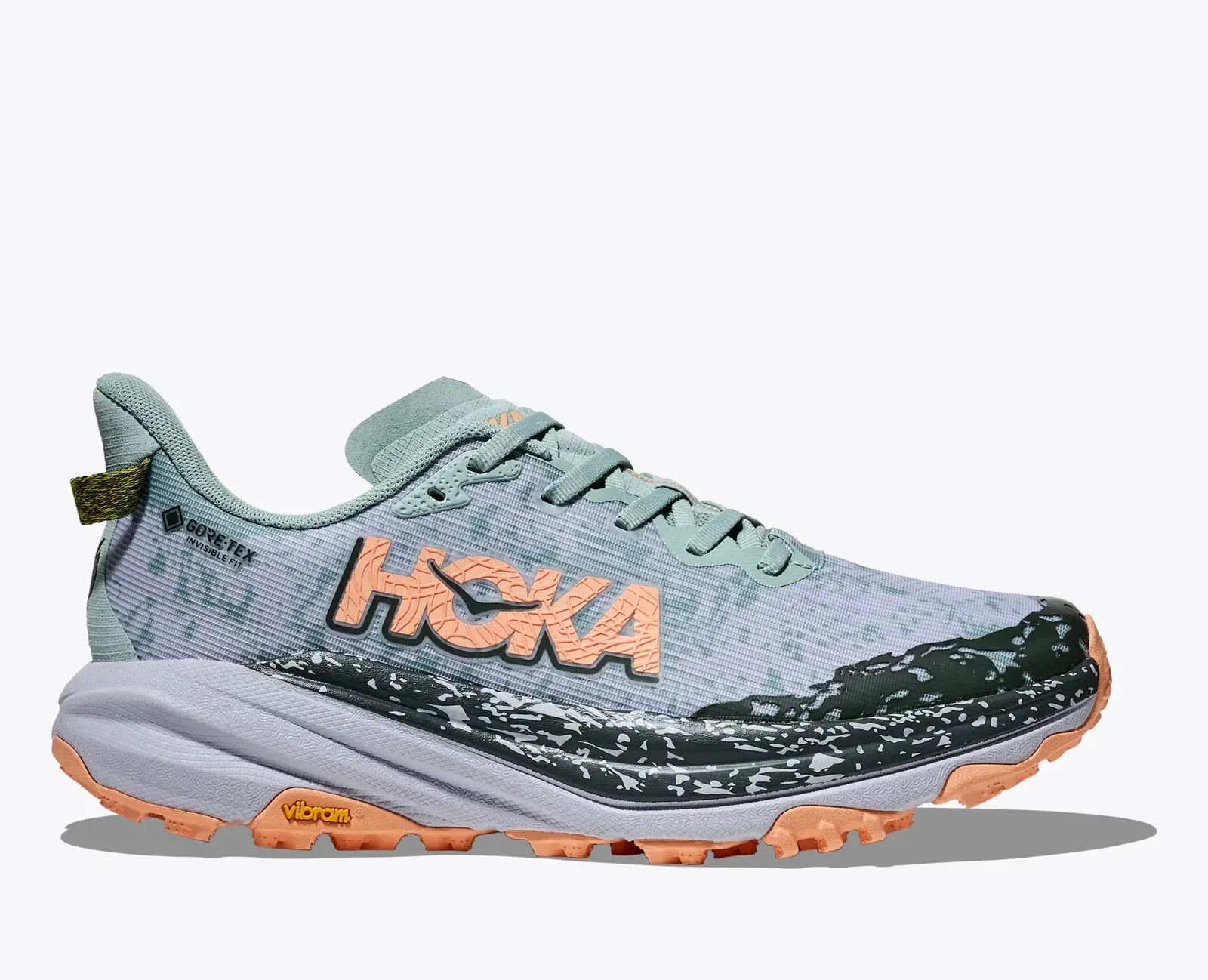 Hoka Women'S Speedgoat 6 Gtx Jade Ash Grey