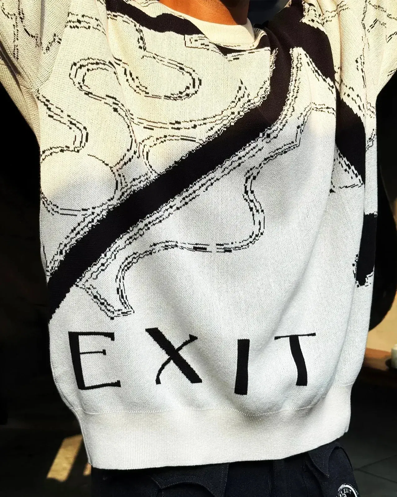 Jacquard Knit Pullover