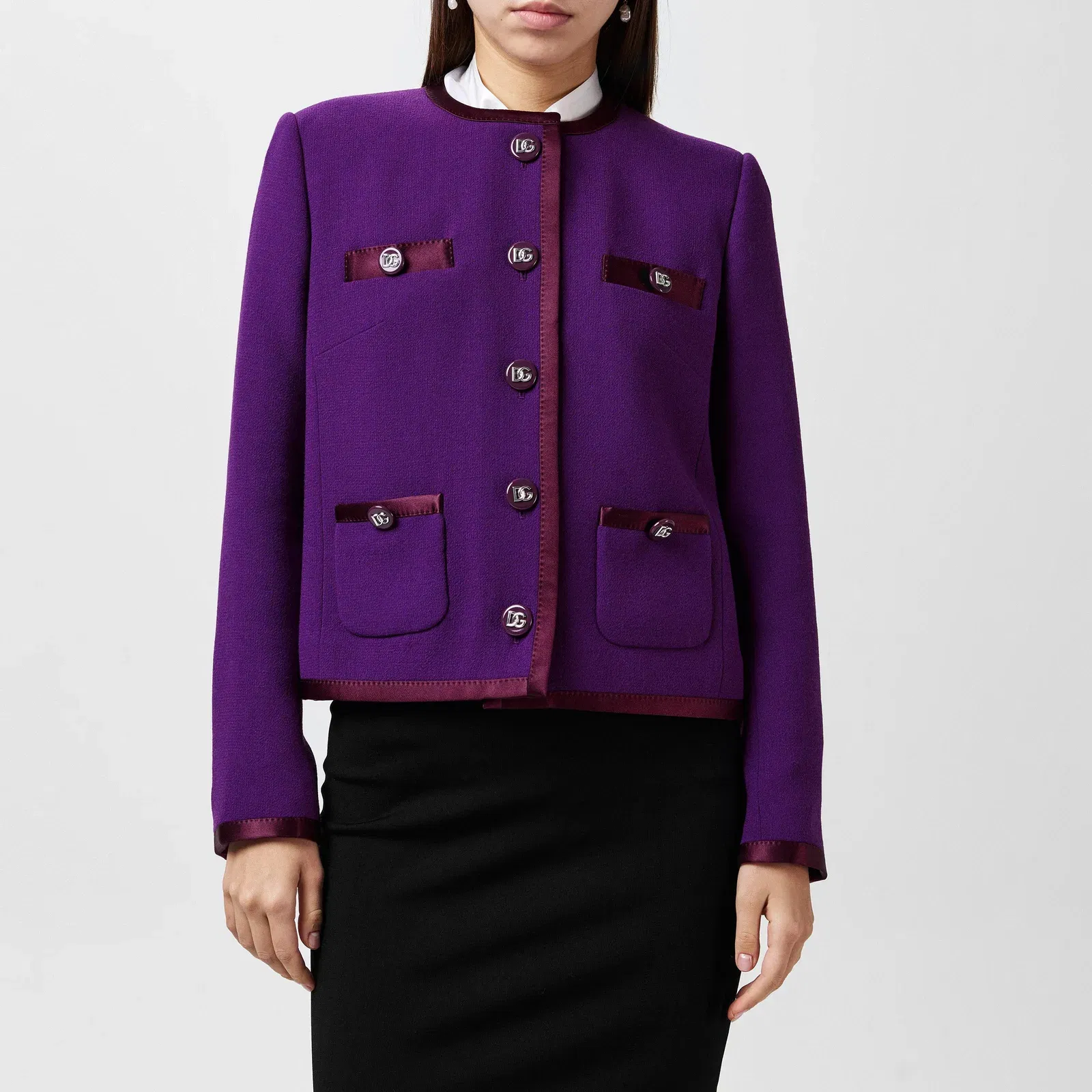 Wool Long Sleeve Overcoat