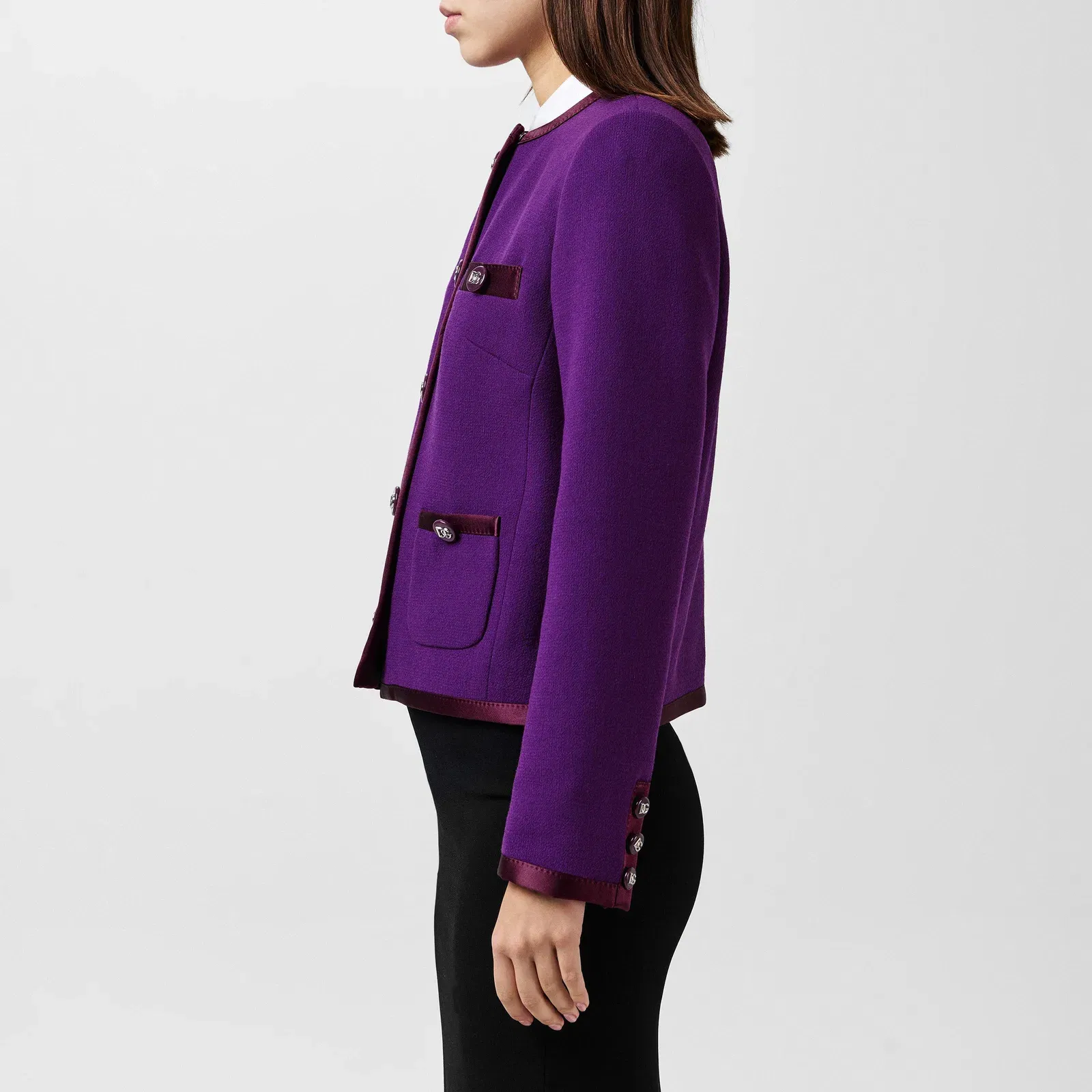Wool Long Sleeve Overcoat