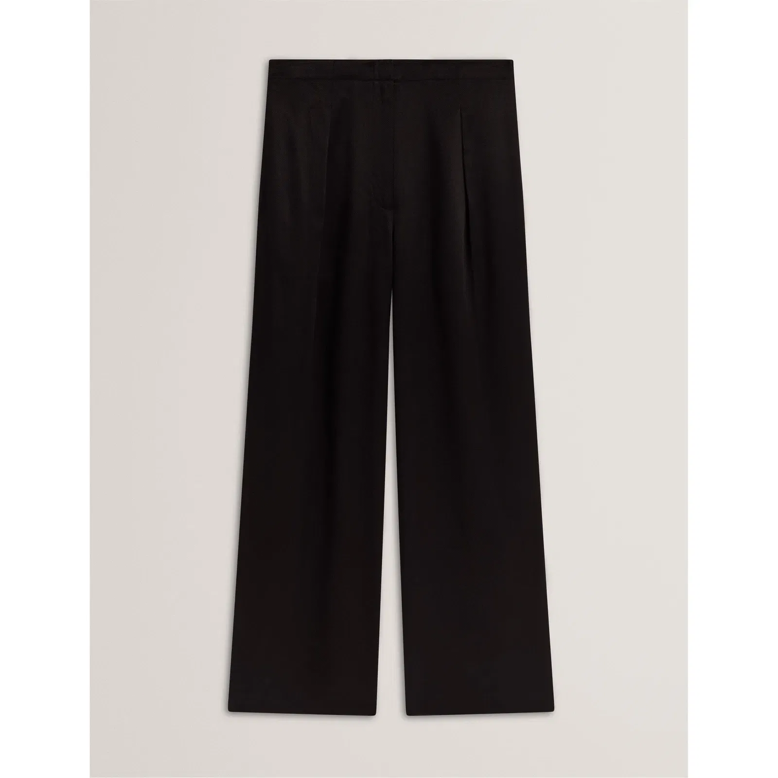 Elastic Back Straight Leg Trousers
