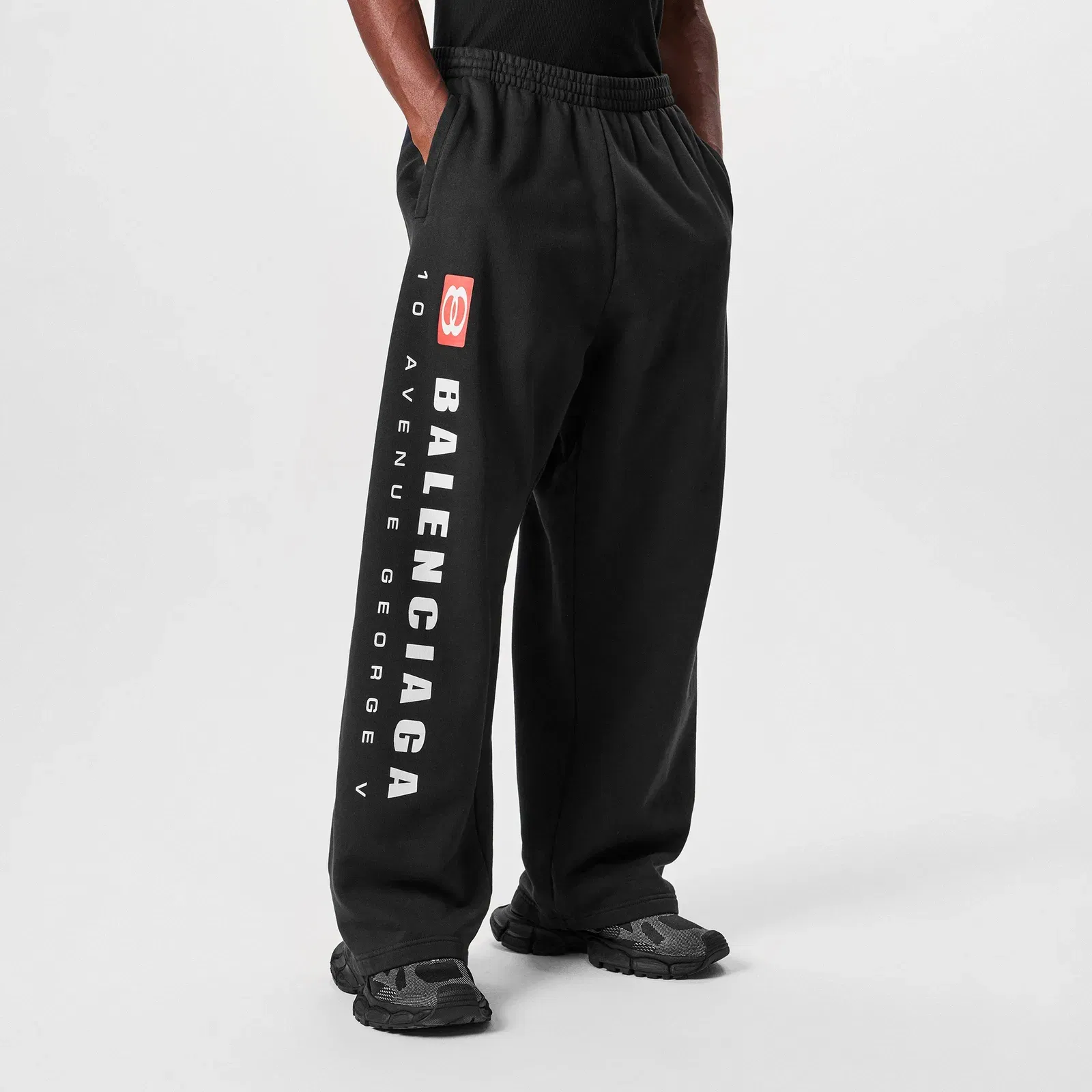 Wide Leg Jersey Open Hem Joggers