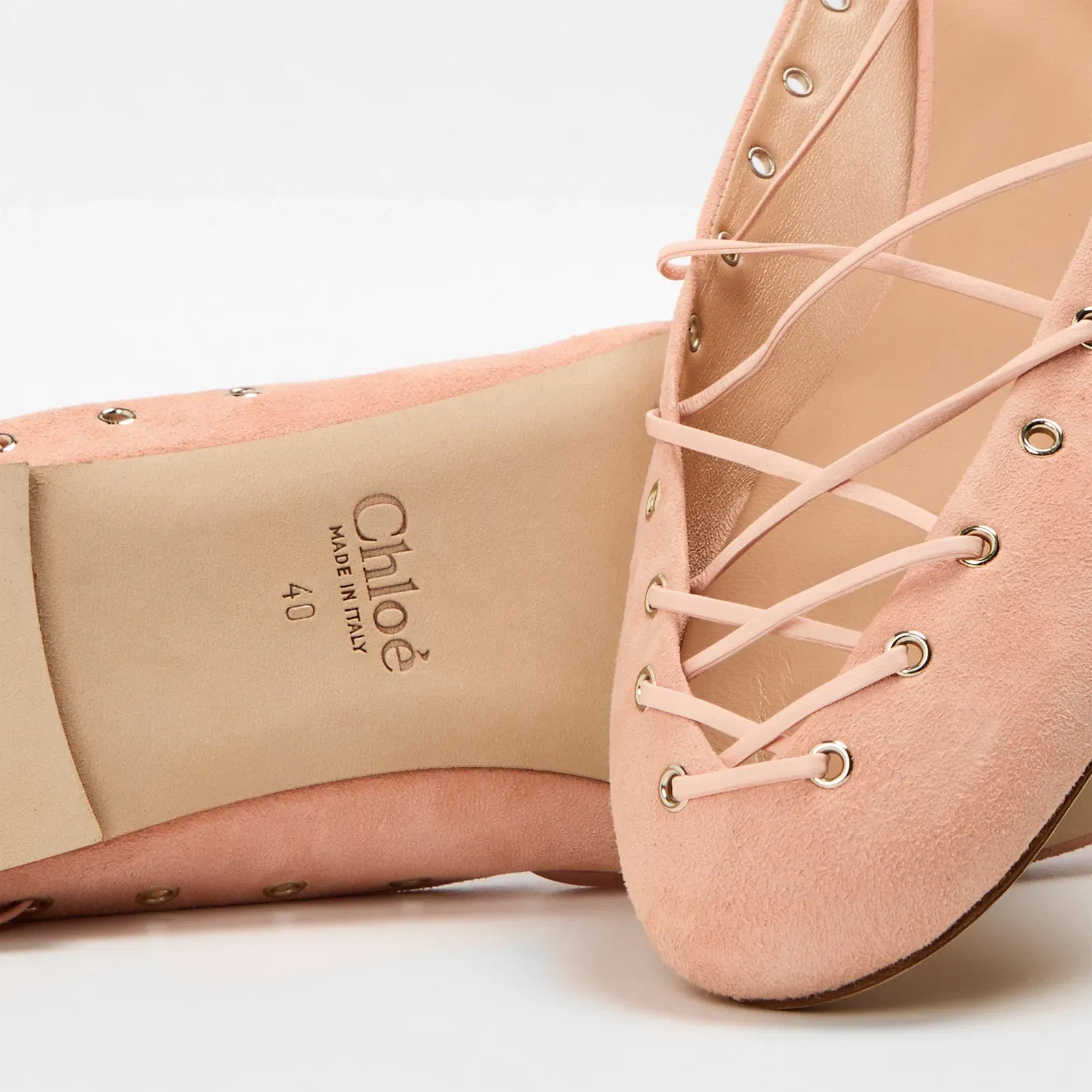 Ghillie Ankle Lacing Flat Ballet Pumps