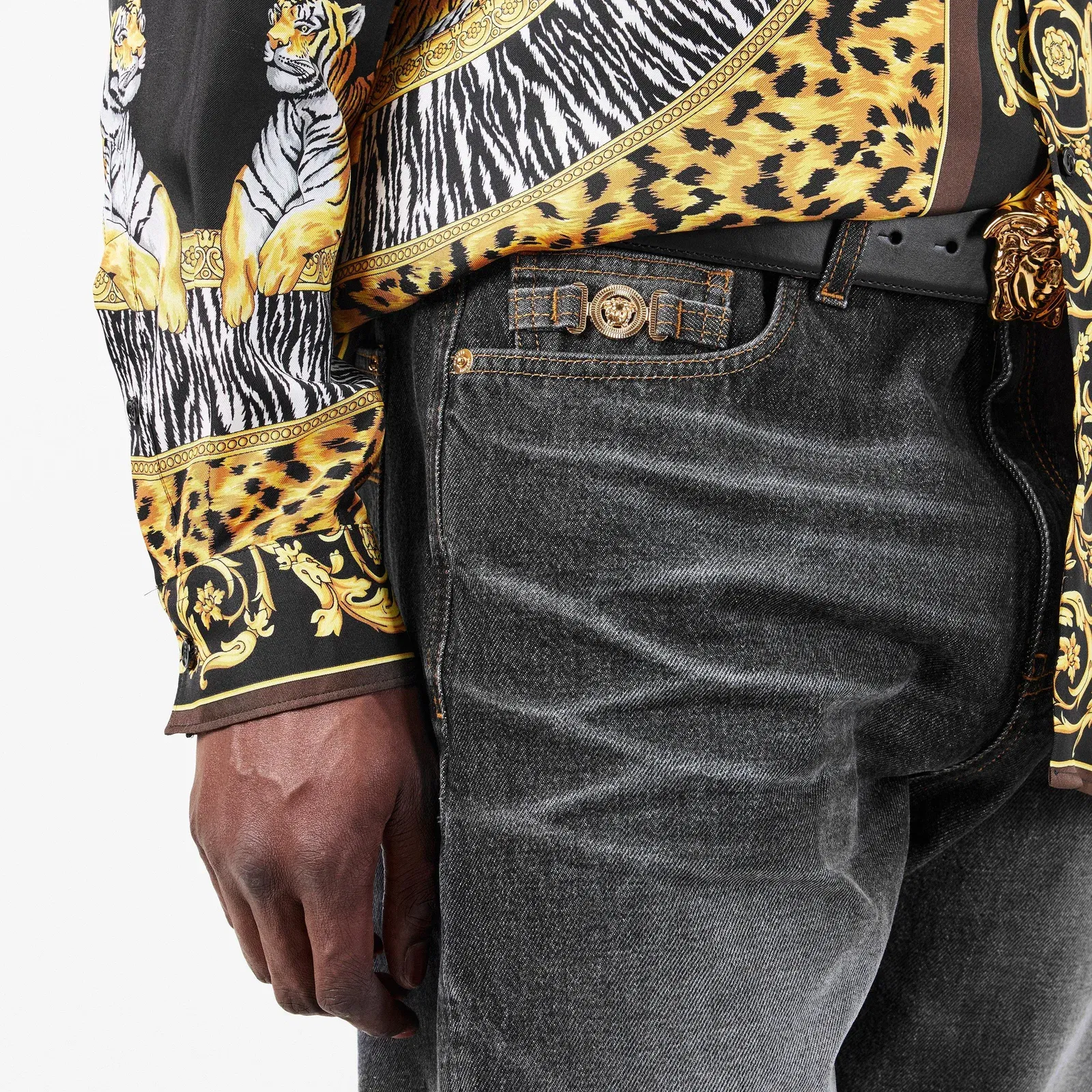 Denim Straight Leg Jeans