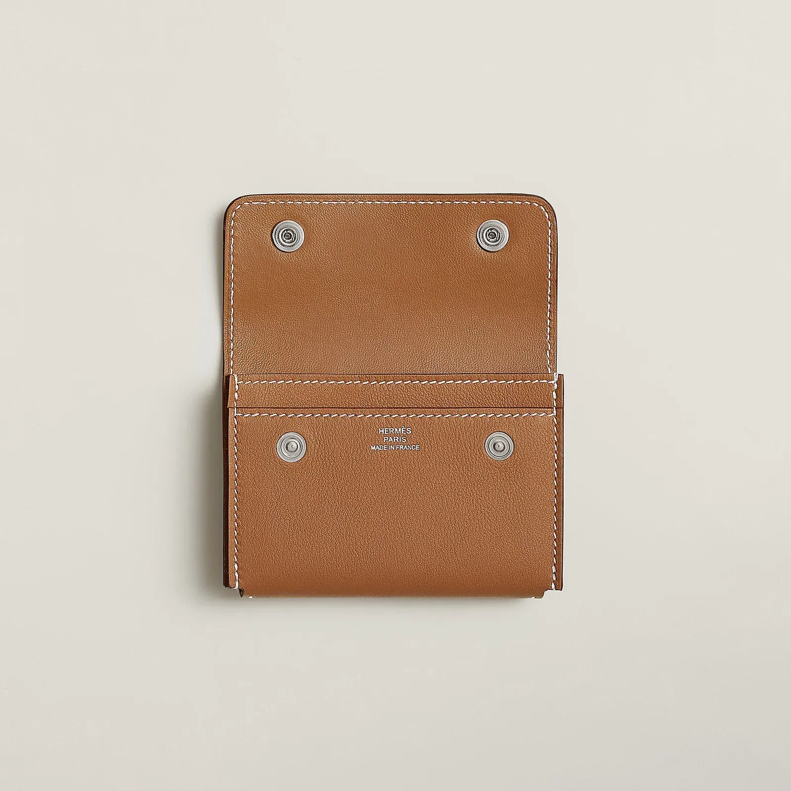 Hermes Hermsnap Card Holder Bleu De Prusse