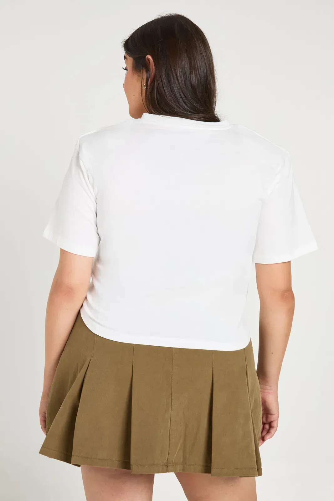 Plus Shoulder Pad Knot Detail T-shirt