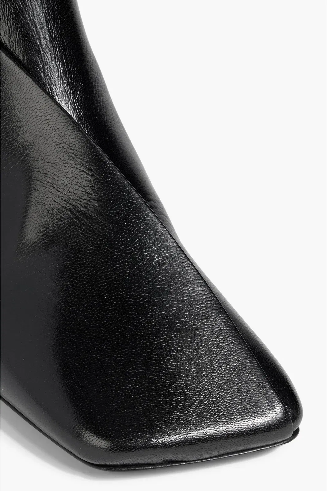 Jil Sander Leather Ankle Boots Black Women's