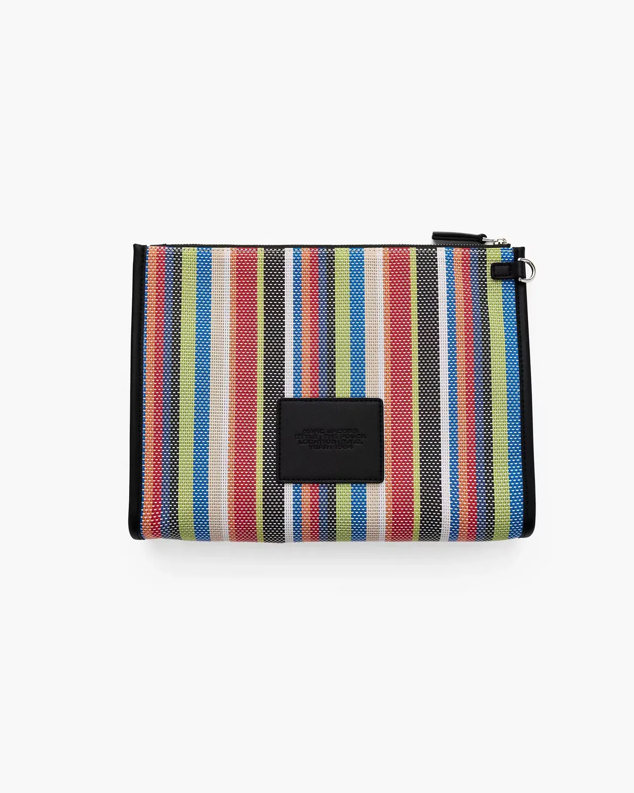 Marc Jacobs The Stripe Canvas Top Zip Multi Wallet Blue Sea Multi