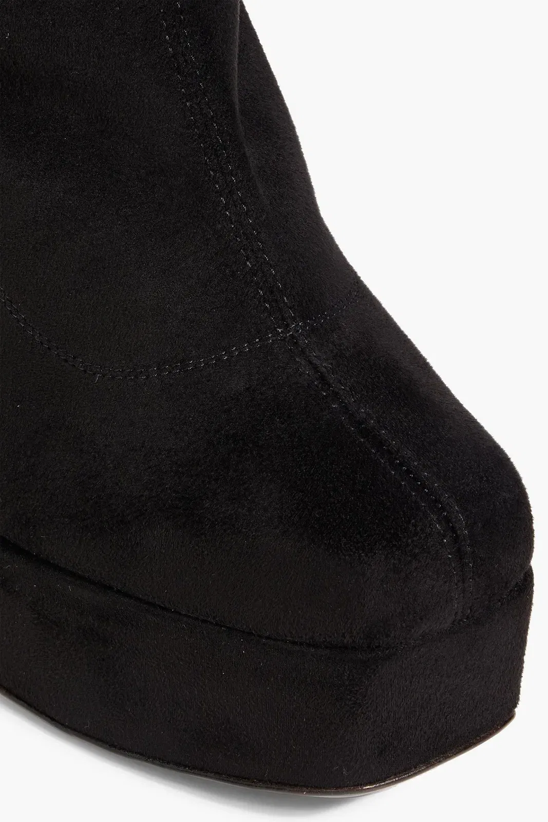 Giuseppe Zanotti Aureliee 100 Brushed Platform Ankle Boots Black Women's