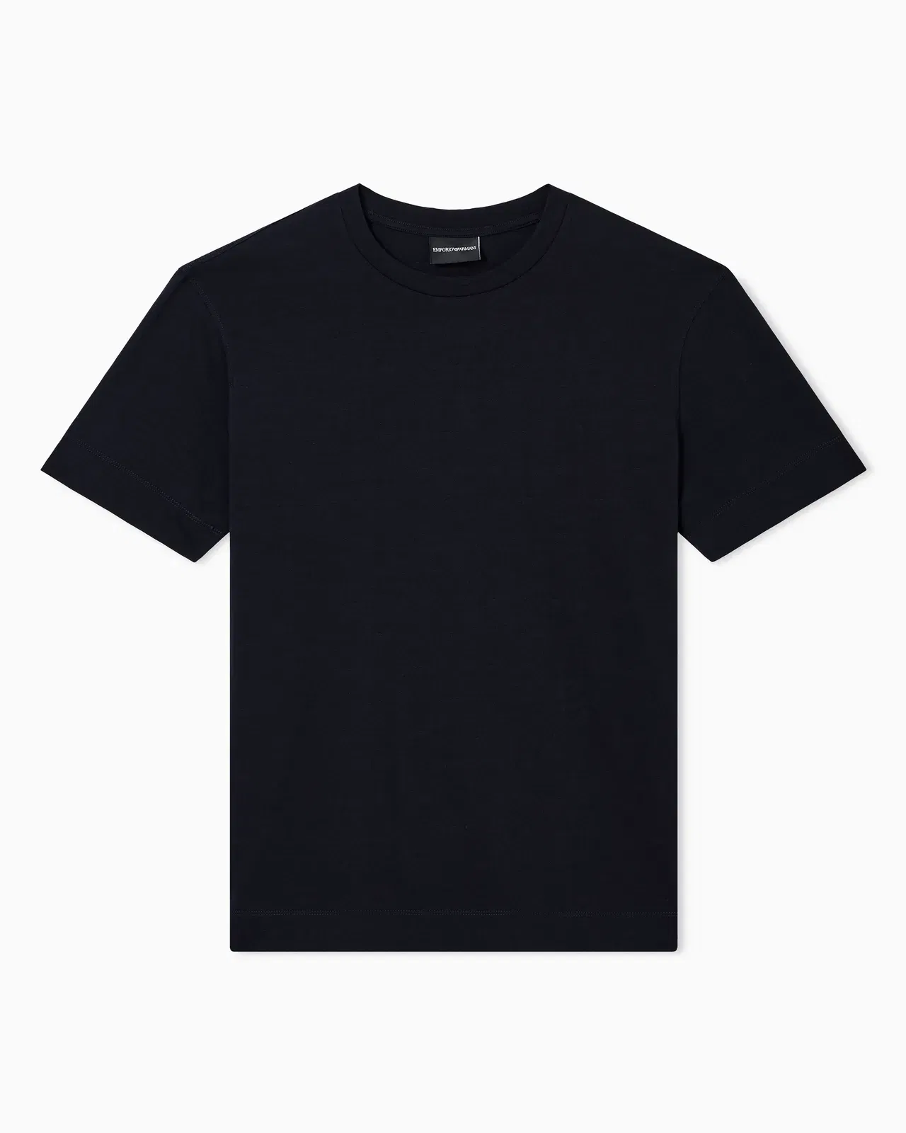 Emporio Armani Slim-fit T-shirt in all-over micro-eagle jacquard jersey
