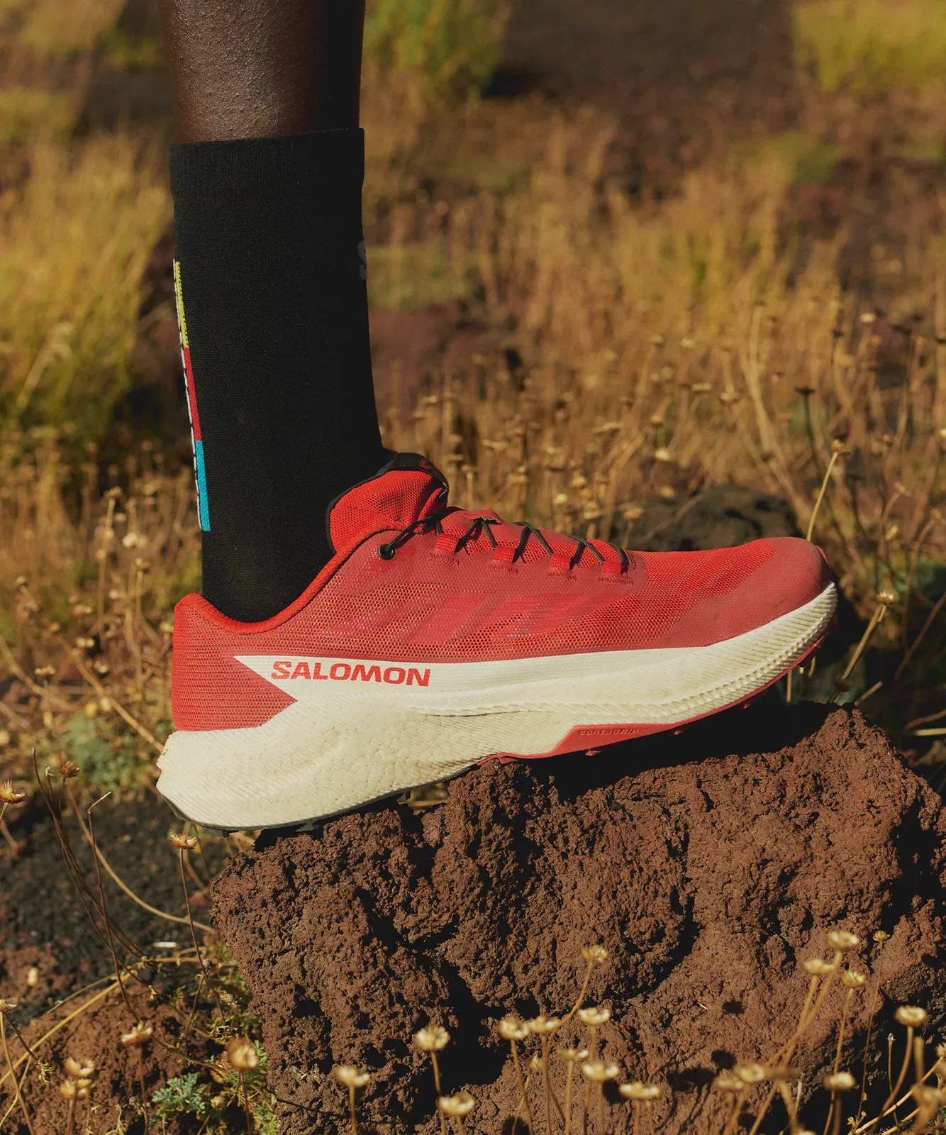 Salomon Pulsar Trail Running Shoes Fiery Red