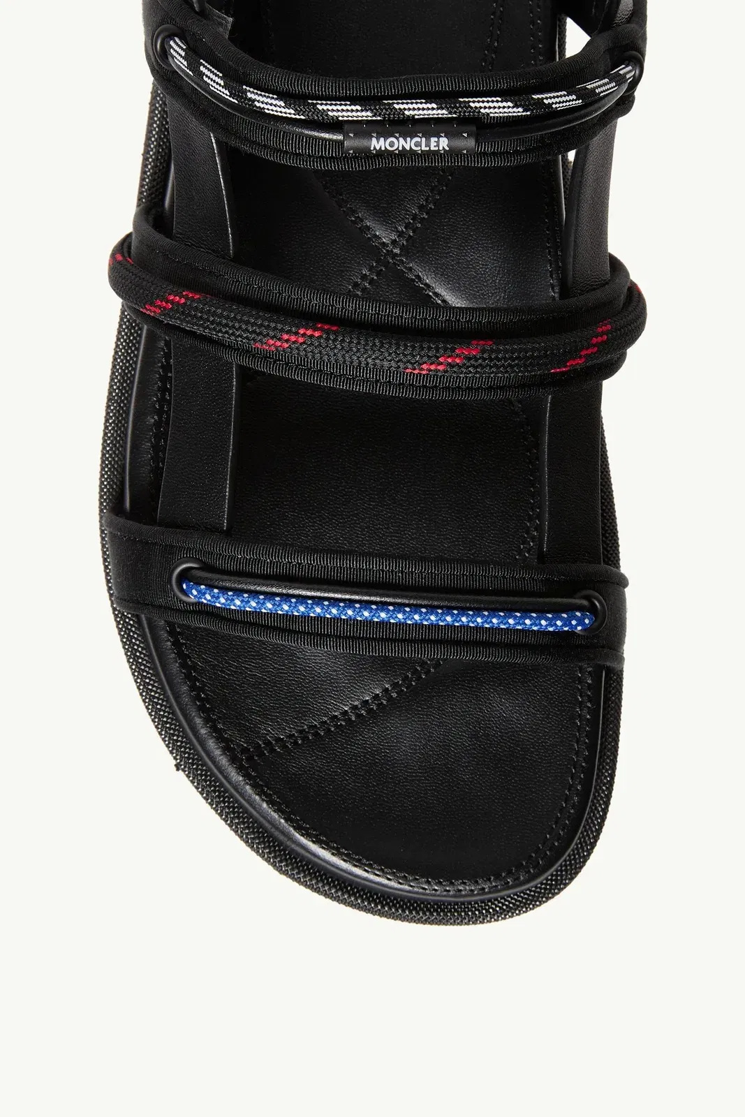 Moncler Vera Isla Leather Sandals Black