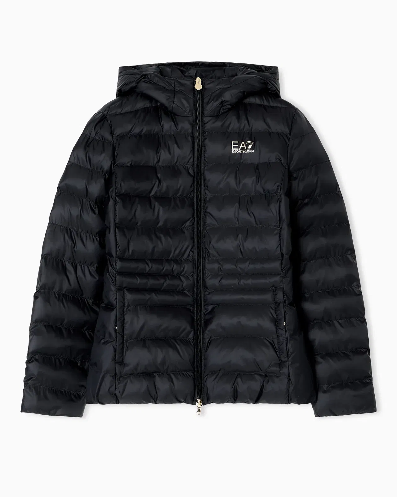 EA7 Padded jacket with a fixed hood and front zip Core Lady