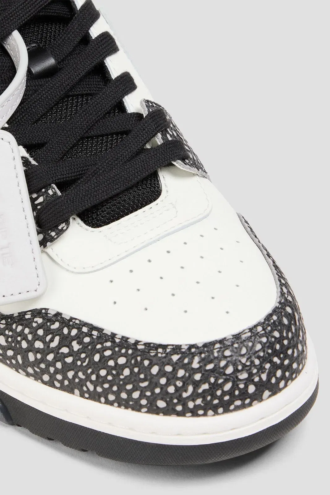 Off-White Out Of Office Textured-Leather Sneakers White