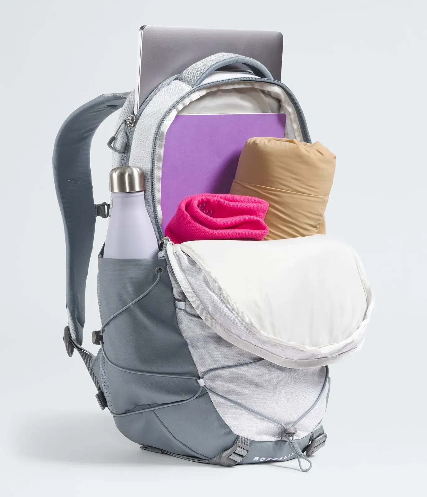 The North Face Women’s Borealis Backpack TNF White Metallic Melange