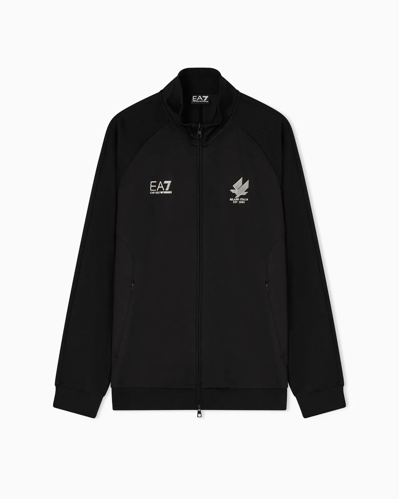 EA7 Soccer zip-up sweatshirt in technical fabric