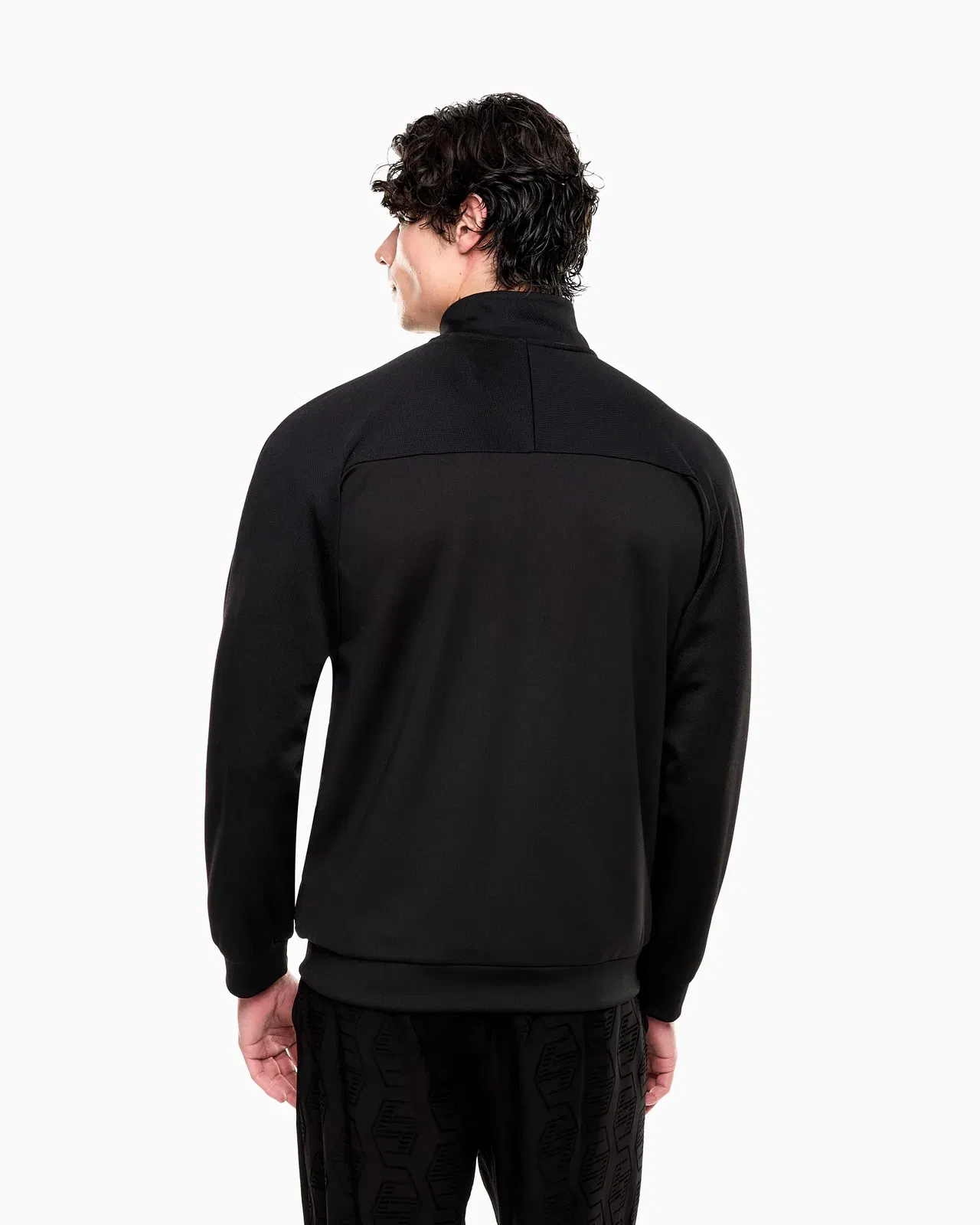 EA7 Soccer zip-up sweatshirt in technical fabric