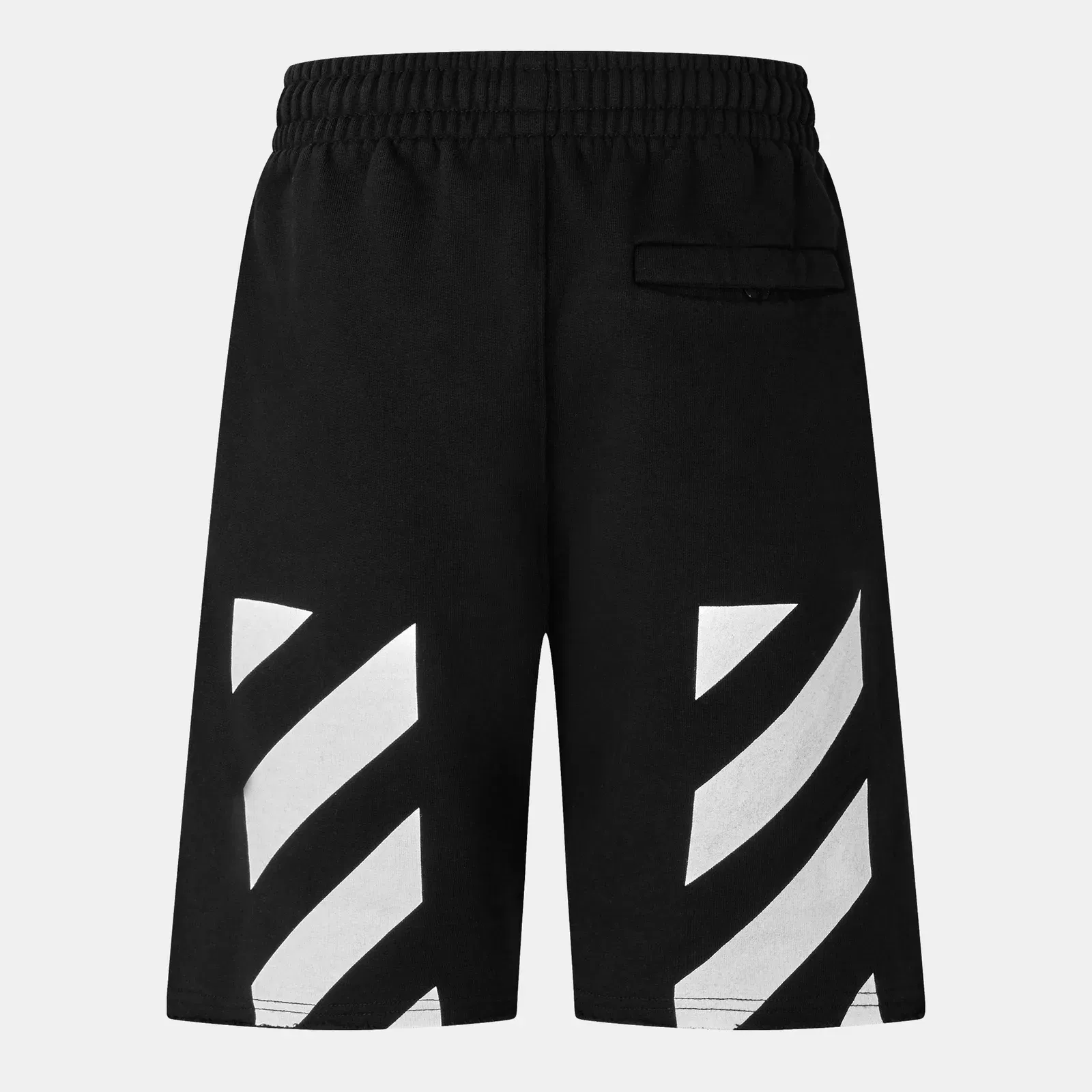 Diag Cotton Arrow Motif Fleece Jogger Shorts