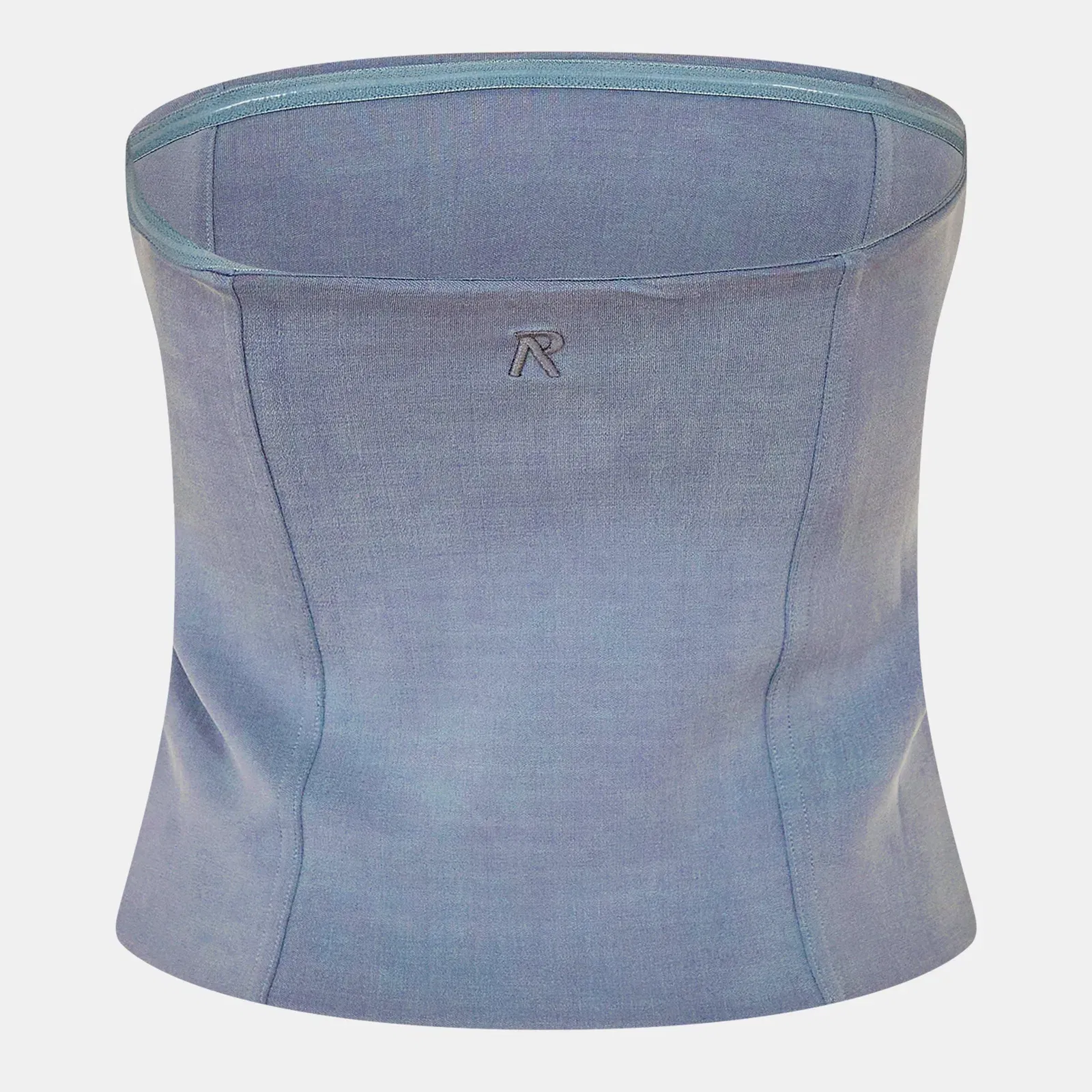 Swirl Jacquard Strapless Bandeau Top