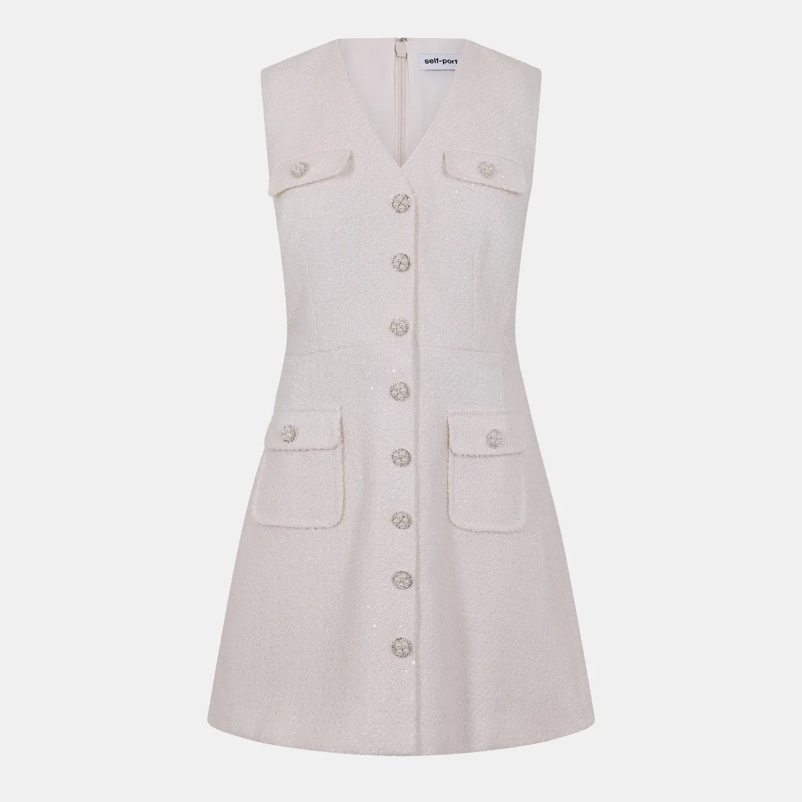 Tinsel Buckle Mini Dress