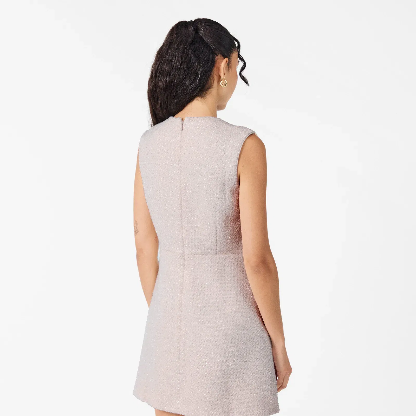 Tinsel Buckle Mini Dress